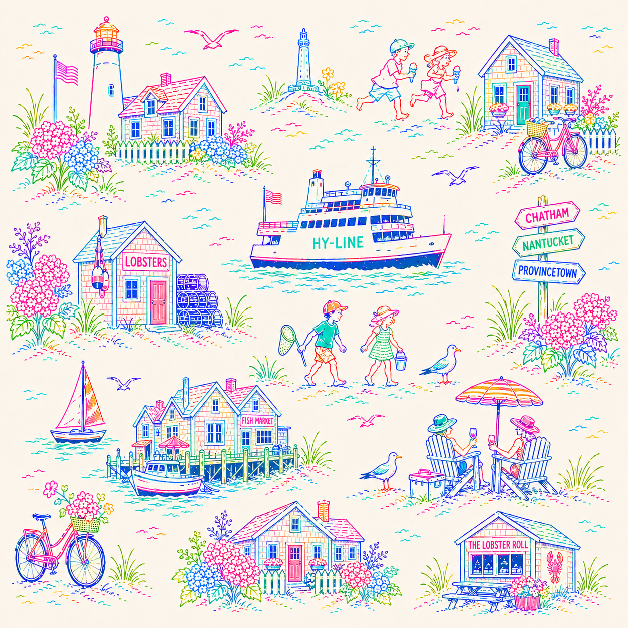 Cape Cod in Neon