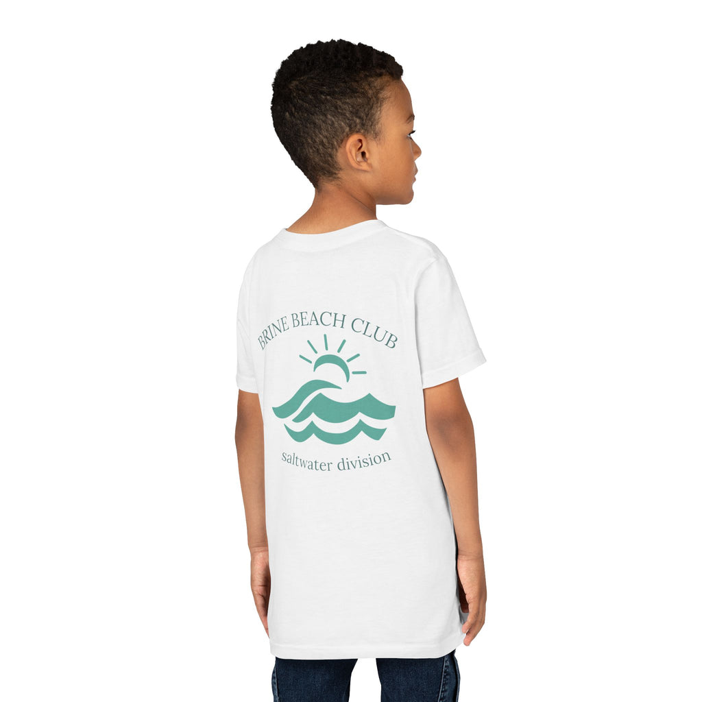 Brine Beach Club Youth Tee - Saltwater Division Waves Design