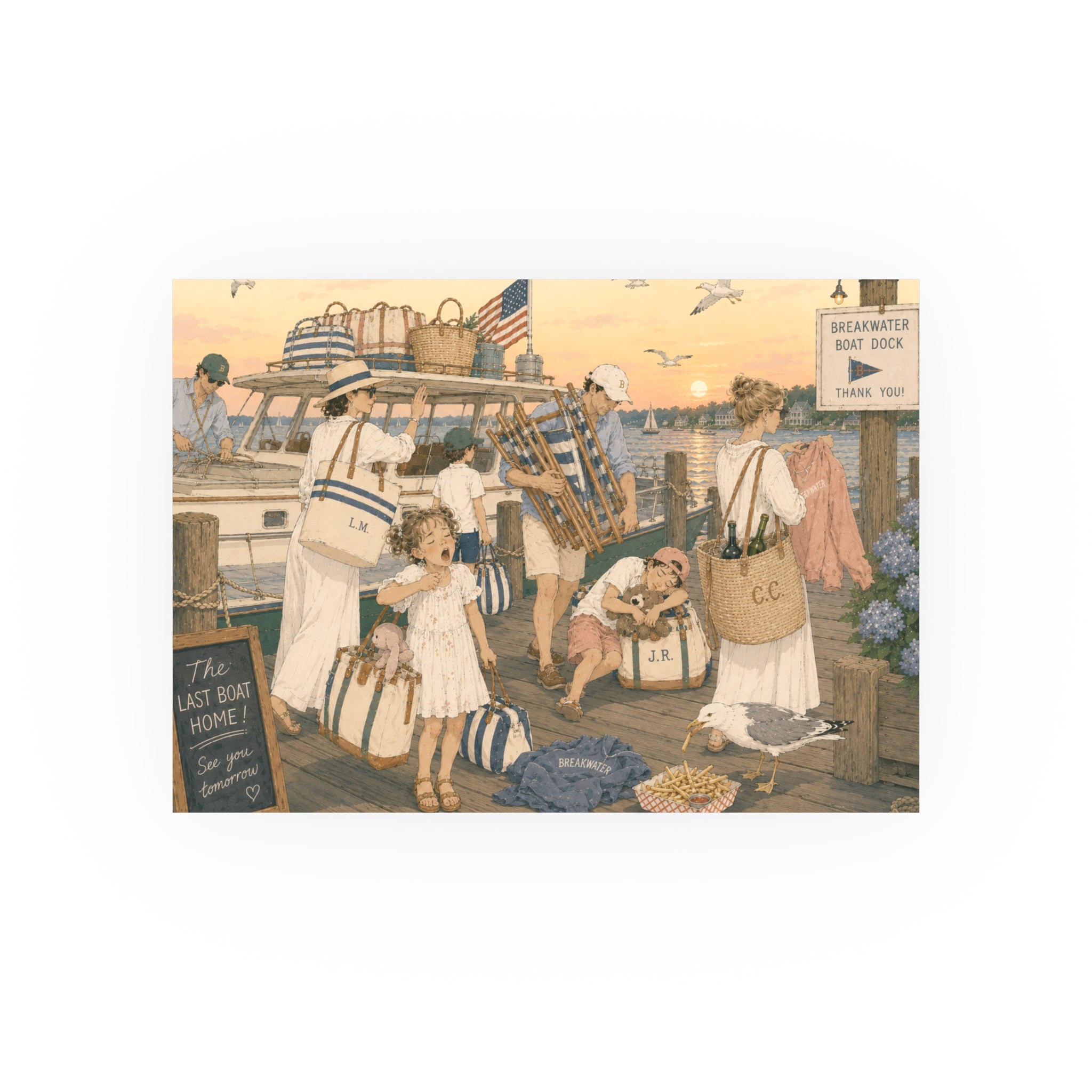 The Last Boat Home Art Print — Satin & Archival Matte Poster