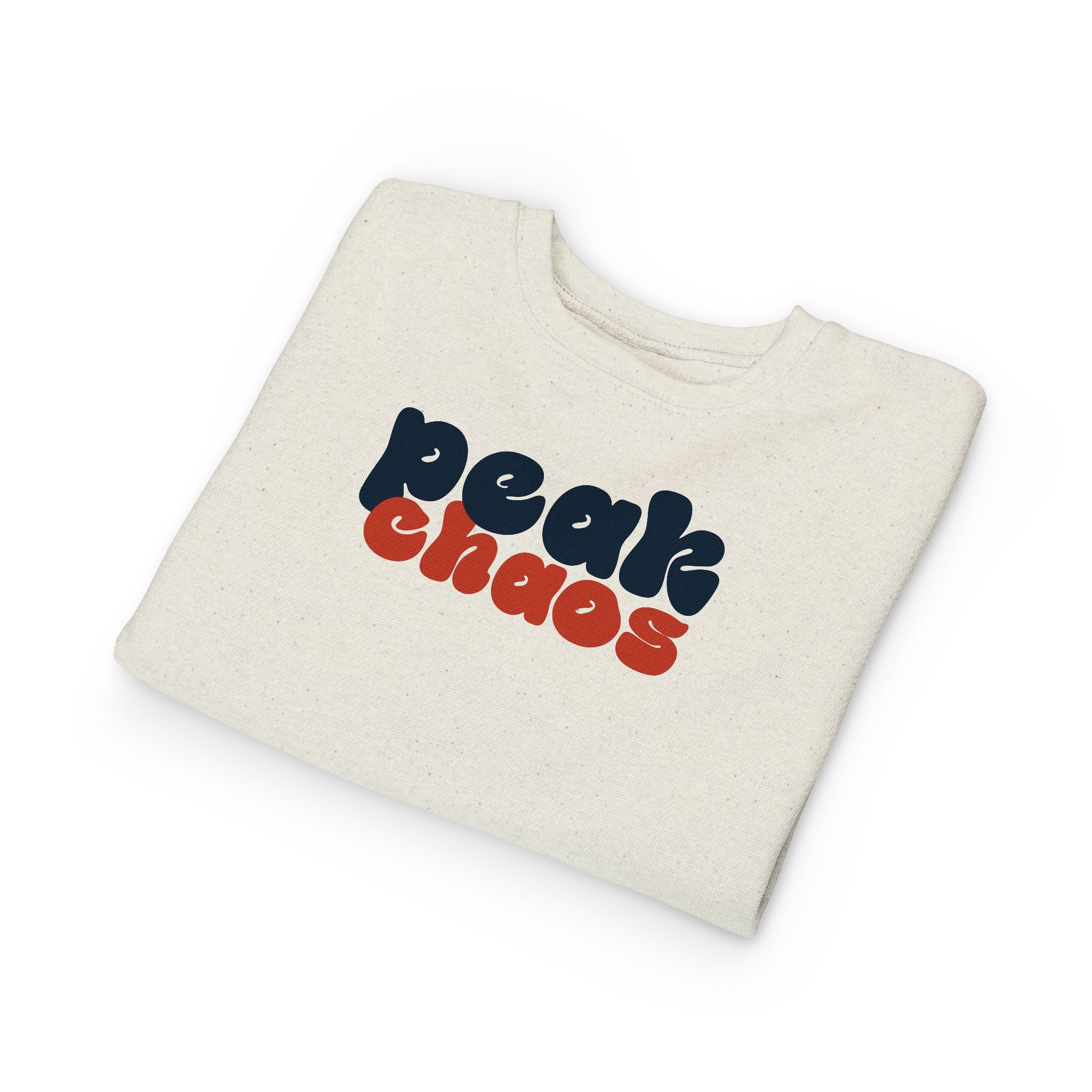Peak Chaos Toddler Sweatshirt — Playful Graphic Crewneck for Little Kids