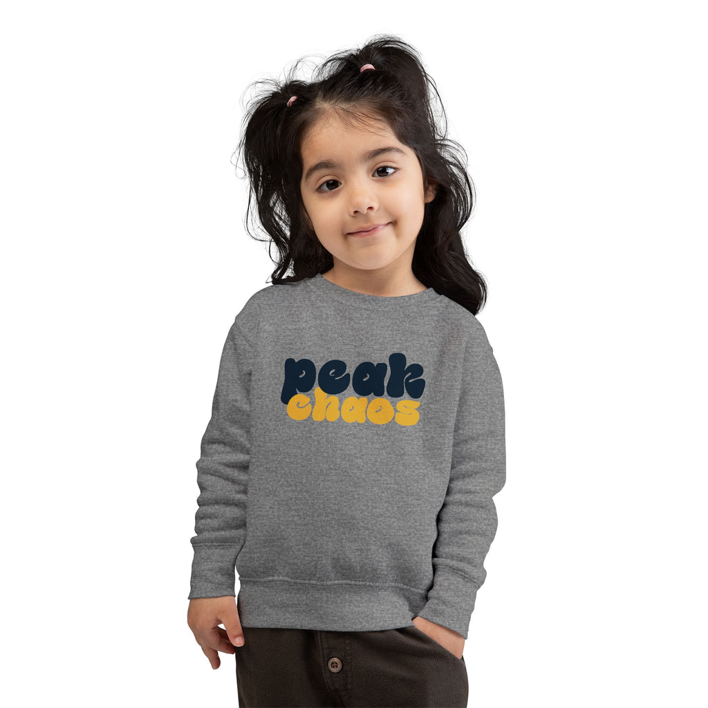 Copy of Peak Chaos Toddler Sweatshirt — Playful Graphic Crewneck for Little Kids