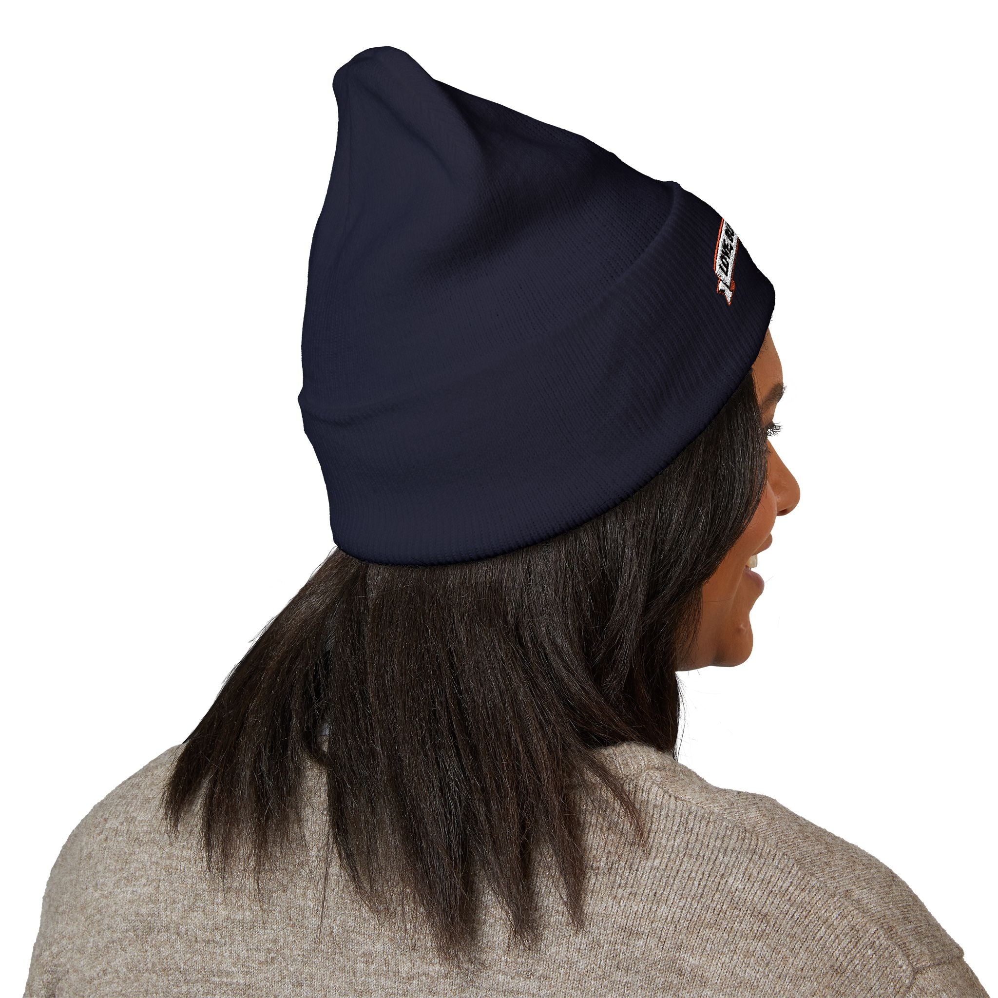 Embroidered 'Love, But Make It Chaos' Cuffed Beanie
