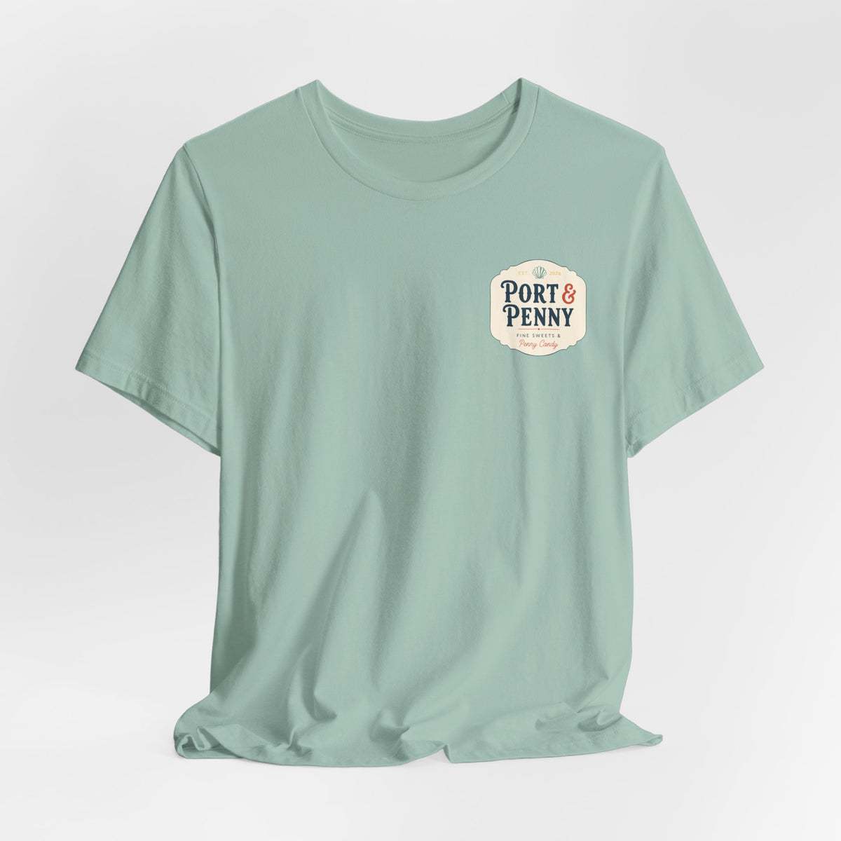 Port & Penny Retro Candy Bag Graphic Tee — Cute Vintage Snack Shirt