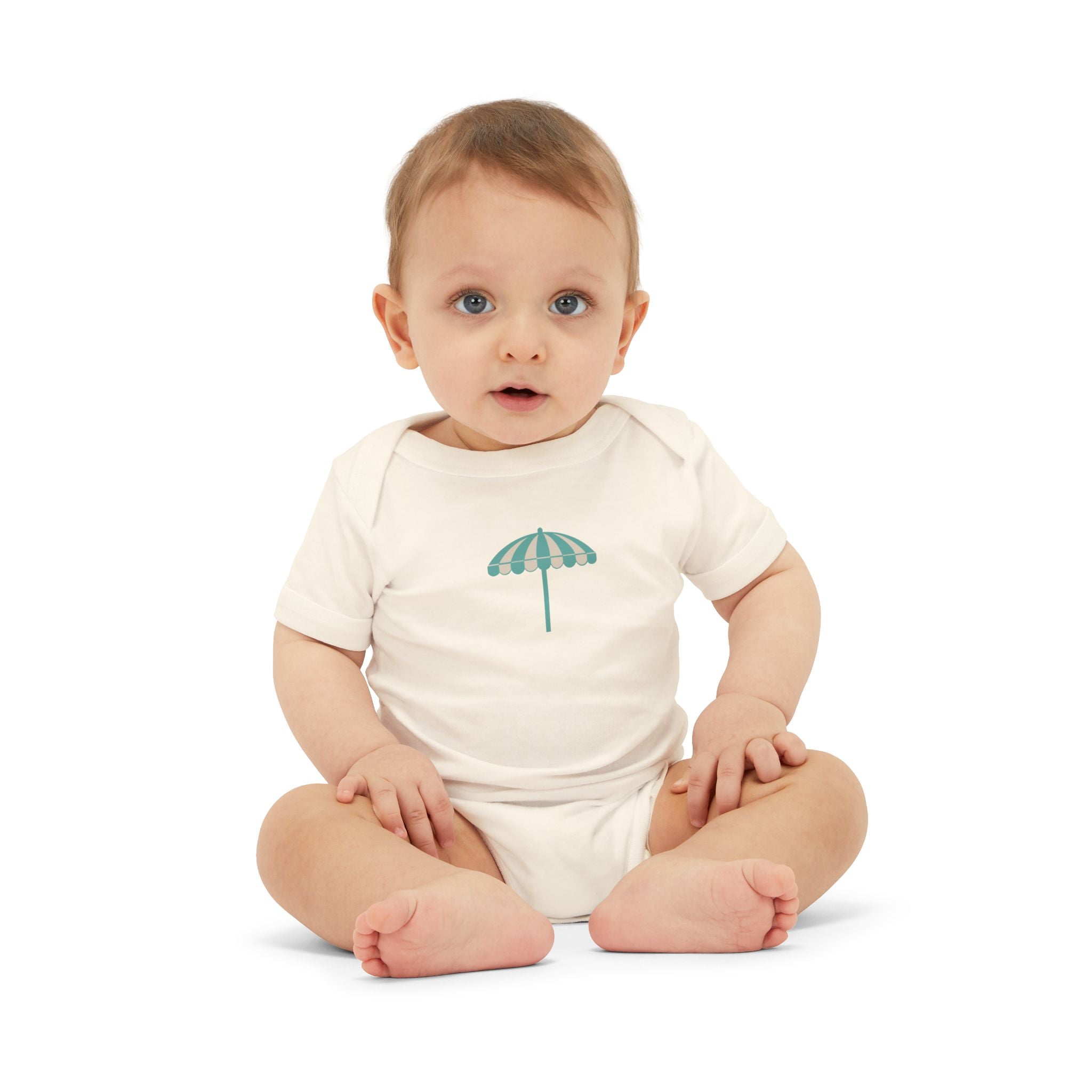 Infant One-Piece Bodysuit — Cute Beach Umbrella Graphic Baby Onesie