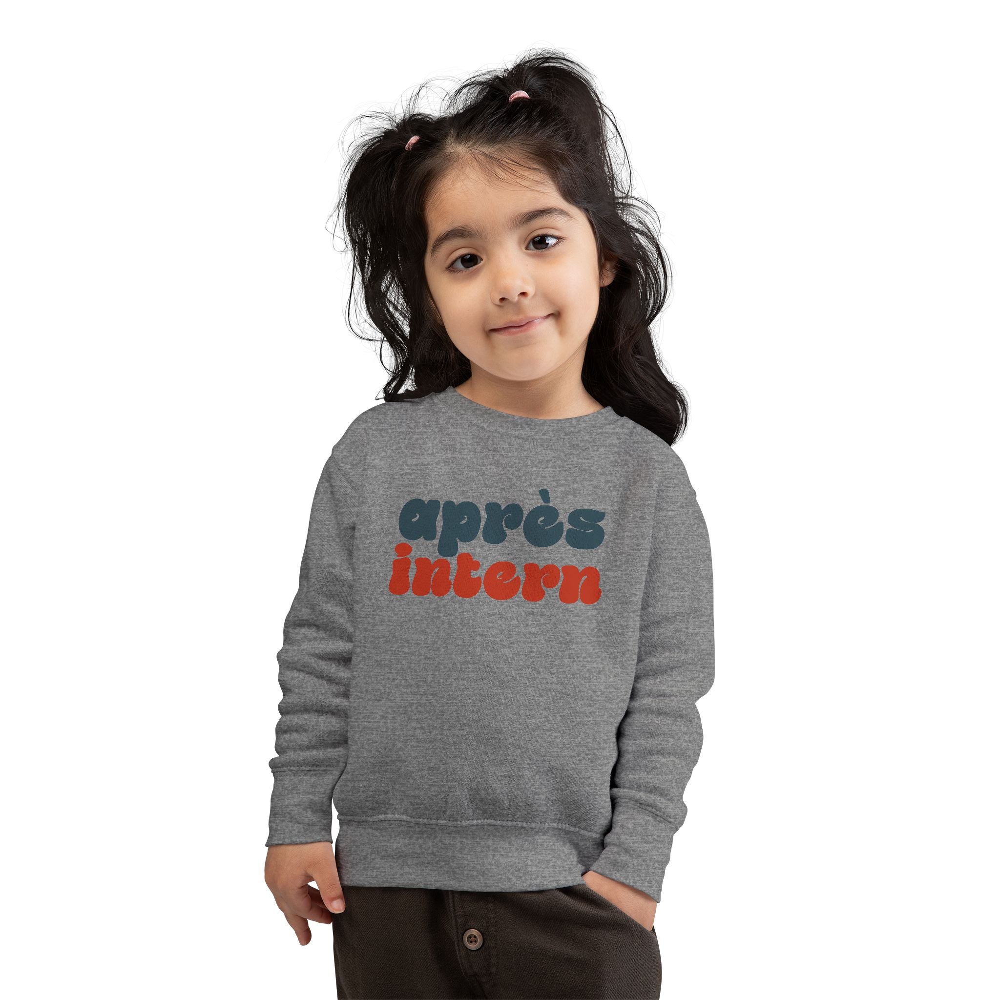 Après Intern Toddler Sweatshirt — Cute Après-Ski Crewneck for Kids