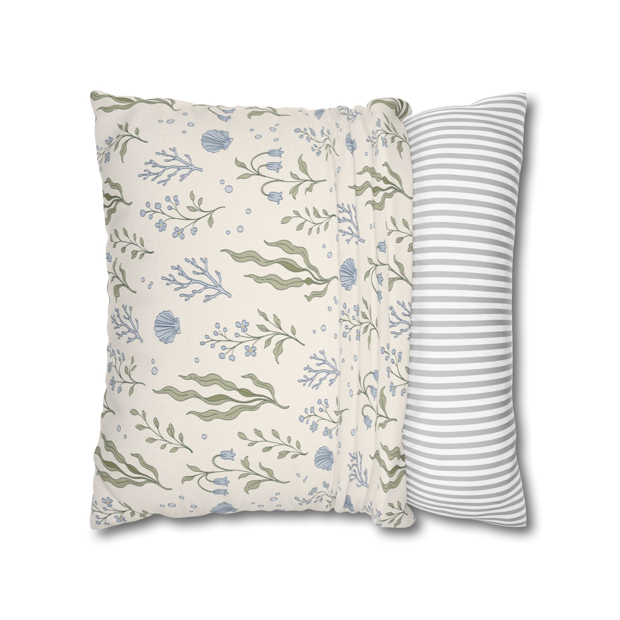 Sea Garden throw pillow cover Pillowcase | Square Decorative Pillowcase