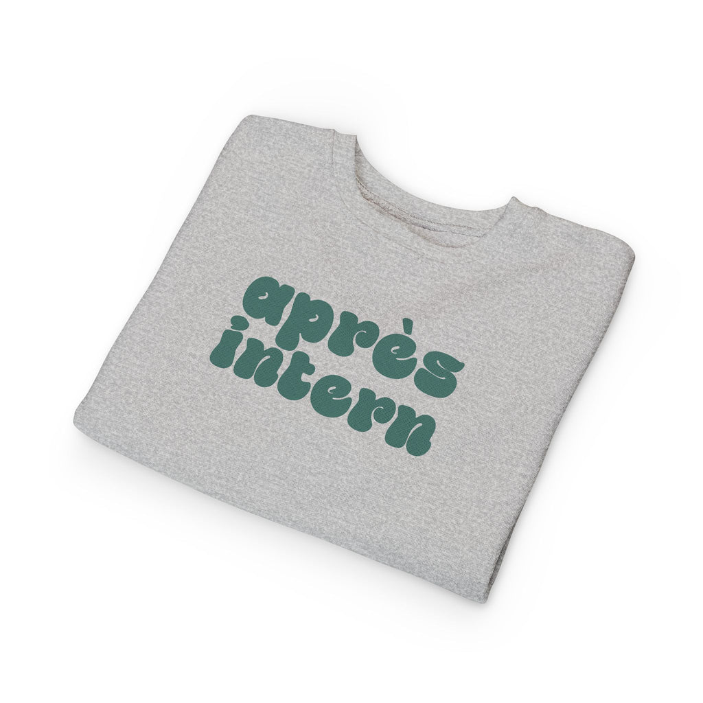 Après Intern Toddler Sweatshirt — Cute Après-Ski Crewneck for Kids