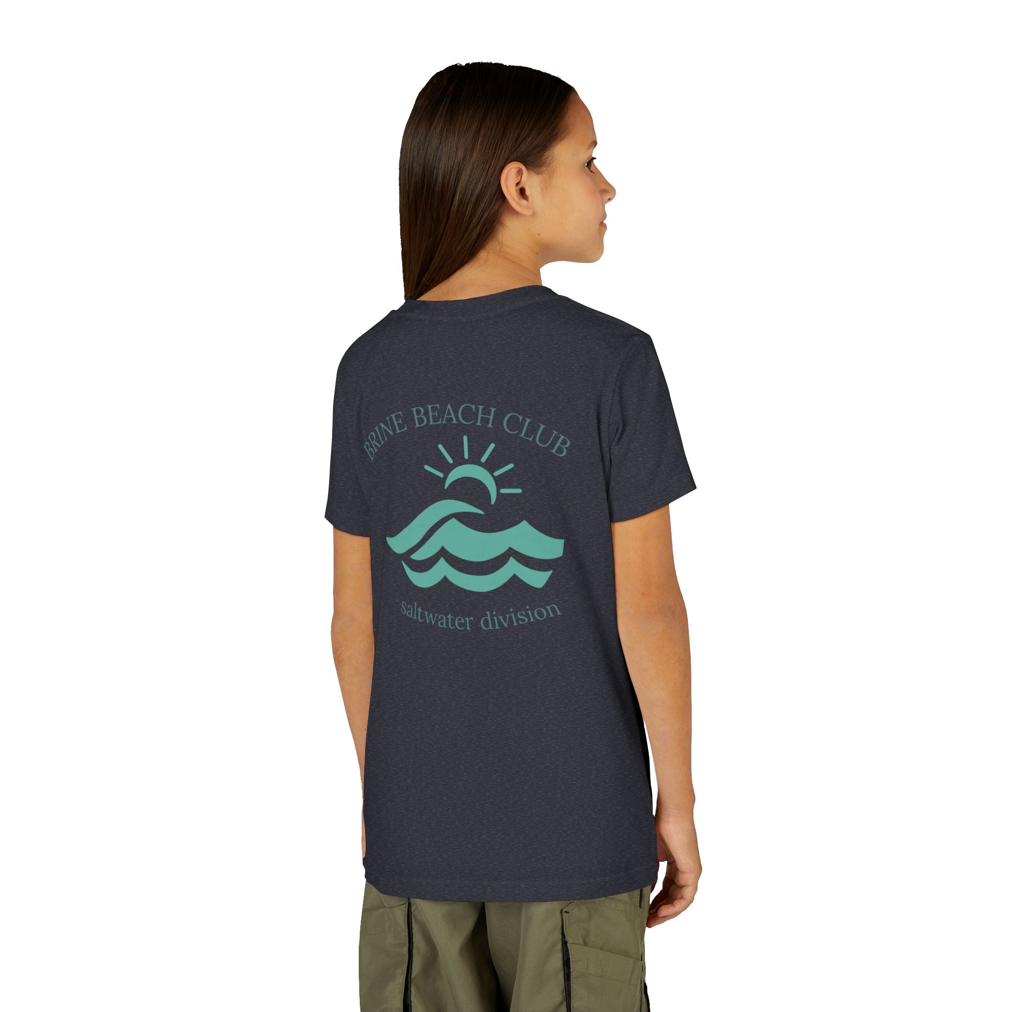 Brine Beach Club Youth Tee - Saltwater Division Waves Design