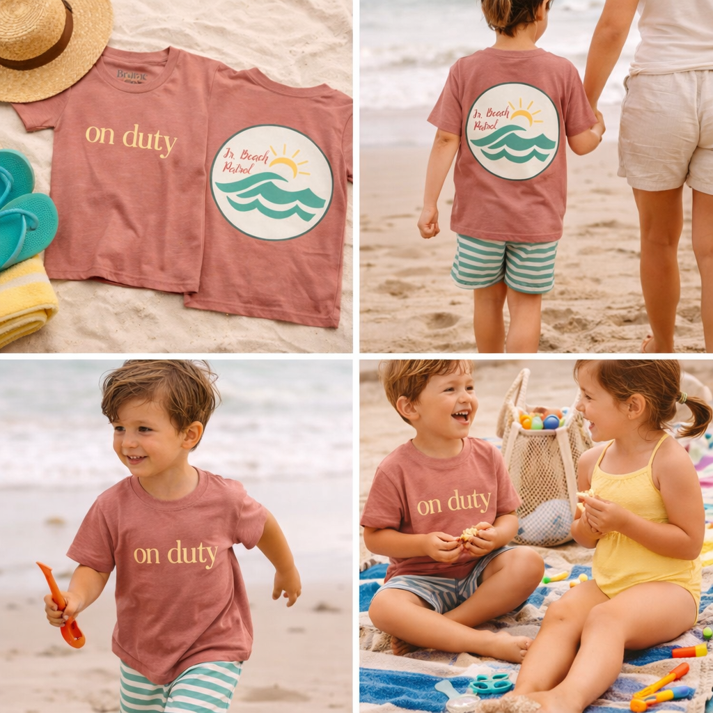 Brine Beach Club Junior Beach Patrol Youth Tee — 'On Duty'