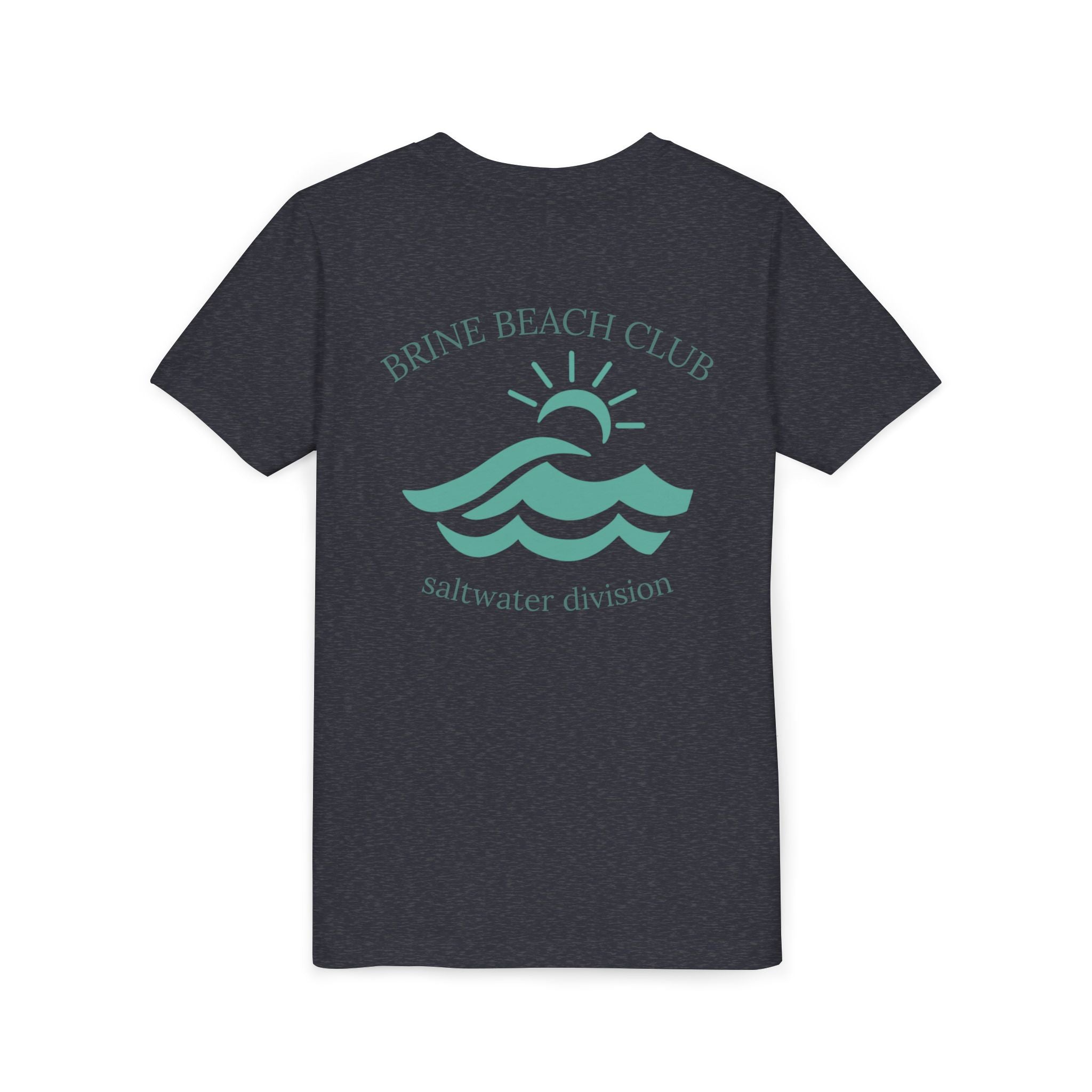 Brine Beach Club Youth Tee - Saltwater Division Waves Design