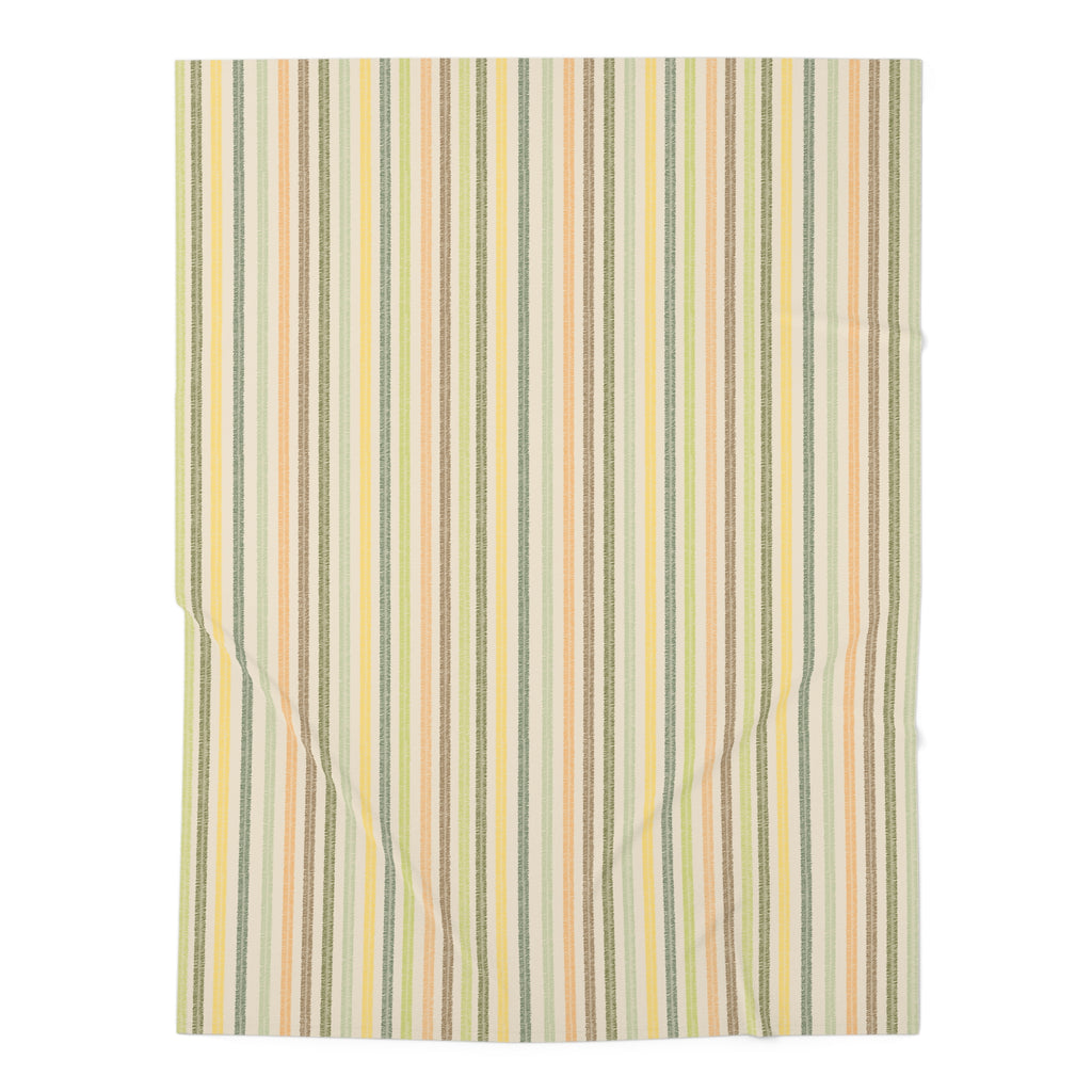 Striped Pastel Baby Swaddle Blanket — Soft Neutral Nursery Wrap