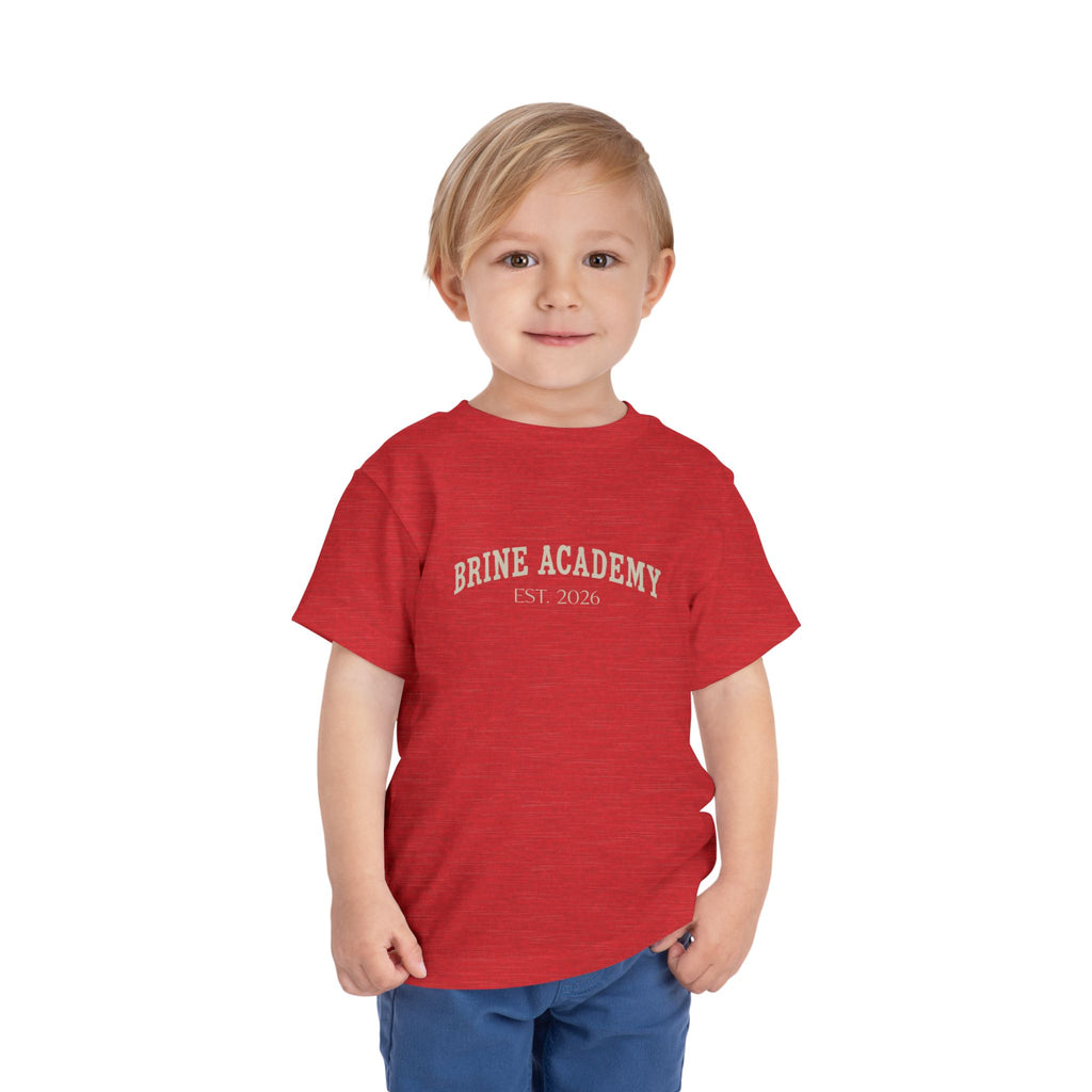 Toddler Tee — 'Brine Academy Est. 2026' Vintage School Kids Shirt