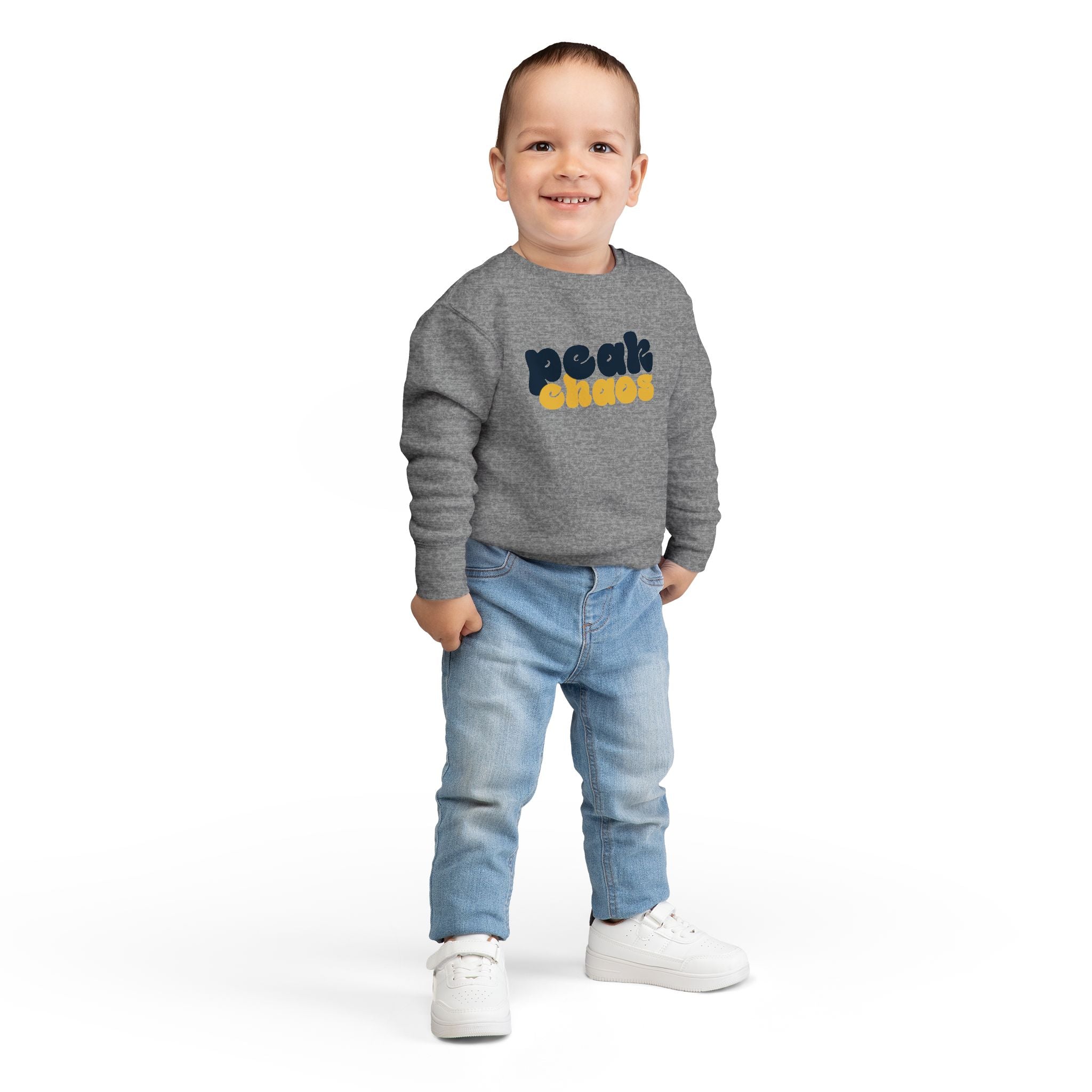 Copy of Peak Chaos Toddler Sweatshirt — Playful Graphic Crewneck for Little Kids