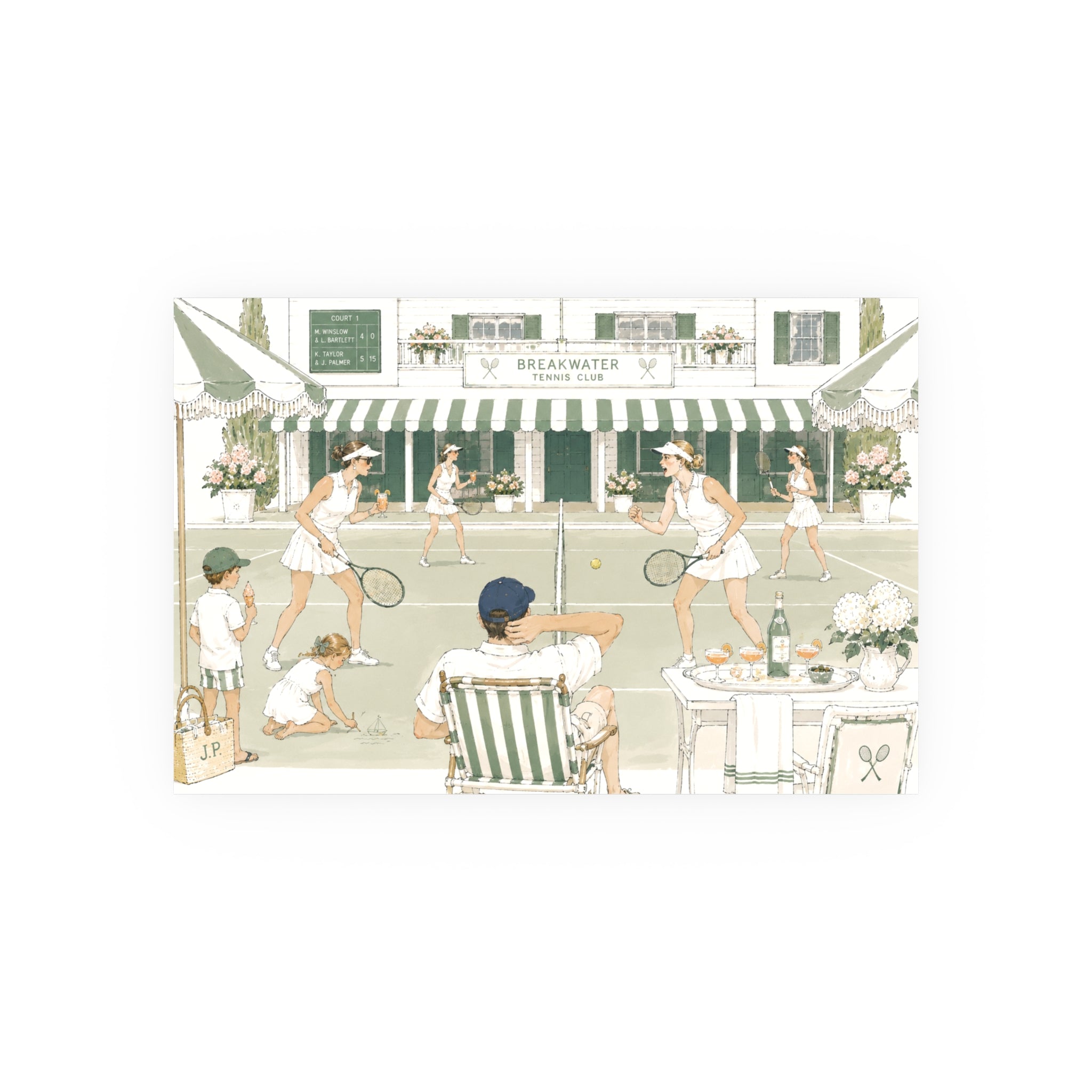 Breakwater Tennis Club Art Print — Satin & Archival Matte Poster