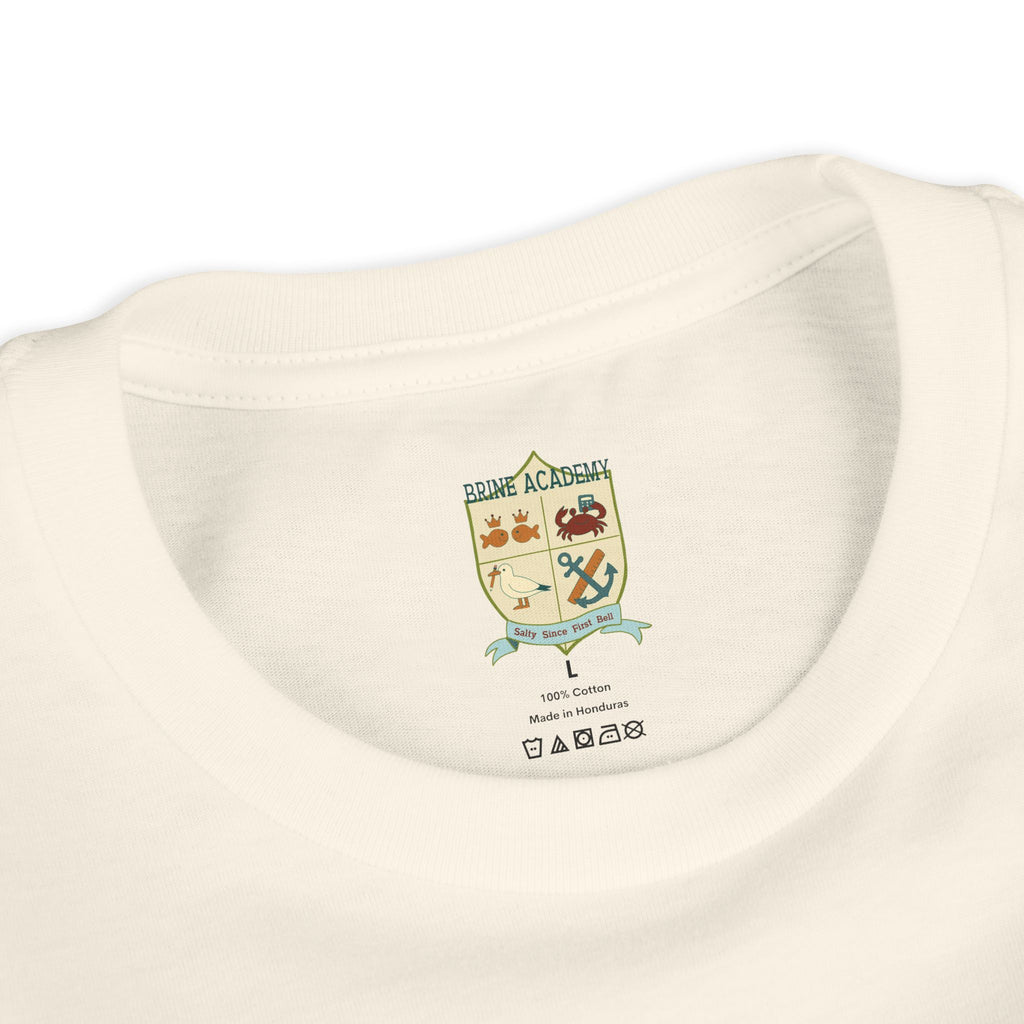 Youth Tee — "Brine Academy" Lunch Table Economics Kids Shirt