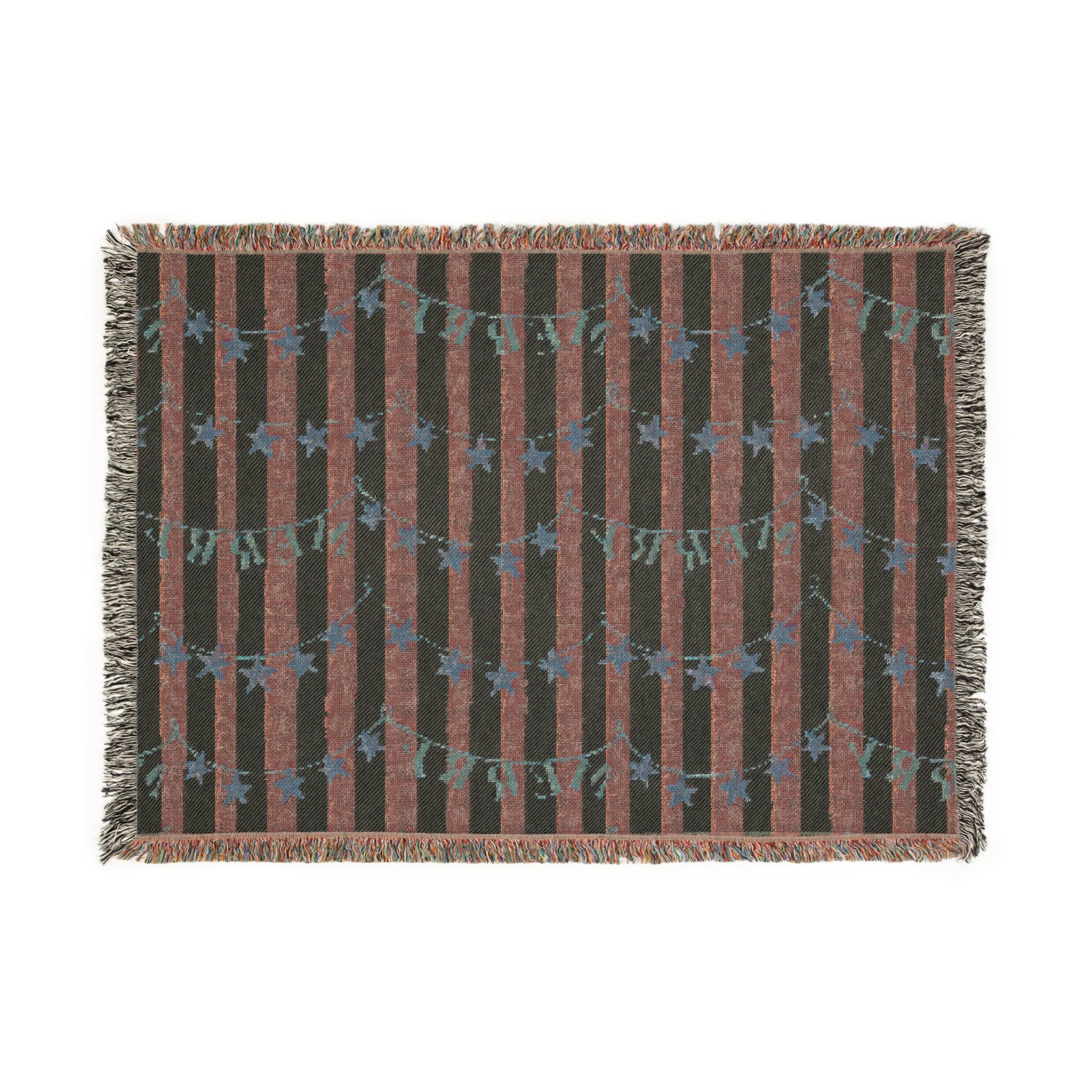 Vintage Stars Woven Christmas Blanket — Garland Holiday Throw