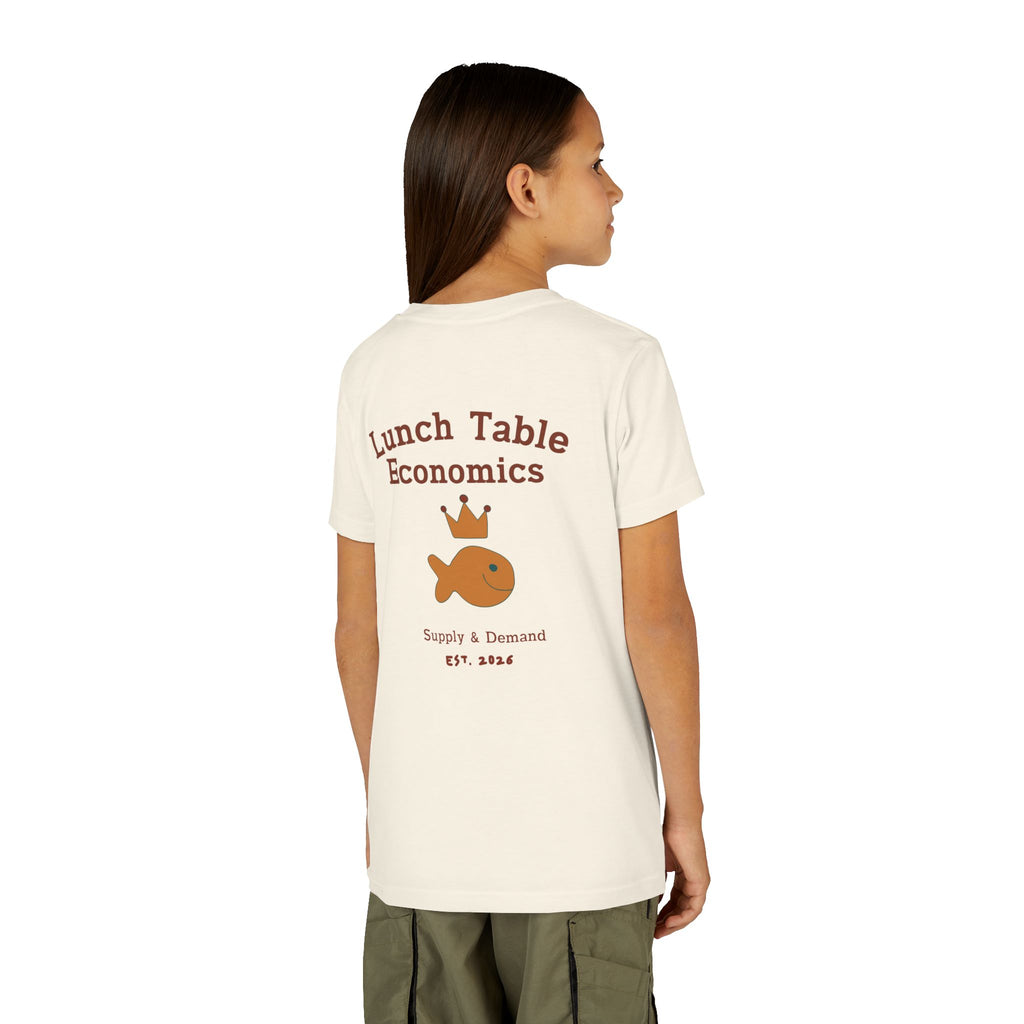 Youth Tee — "Brine Academy" Lunch Table Economics Kids Shirt