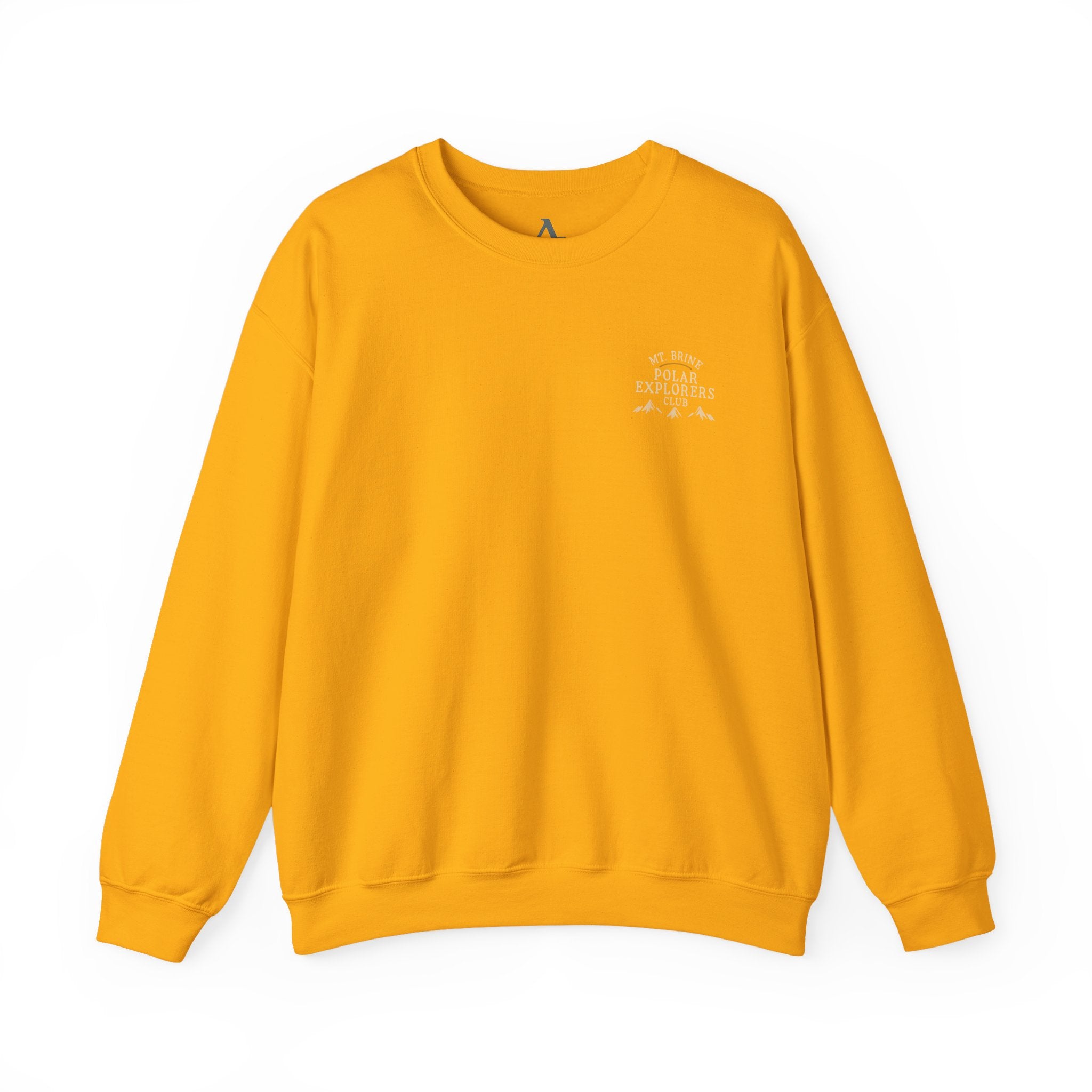 Crewneck Sweatshirt Mt Brine Polar Explorers Club Adventure Badge Design