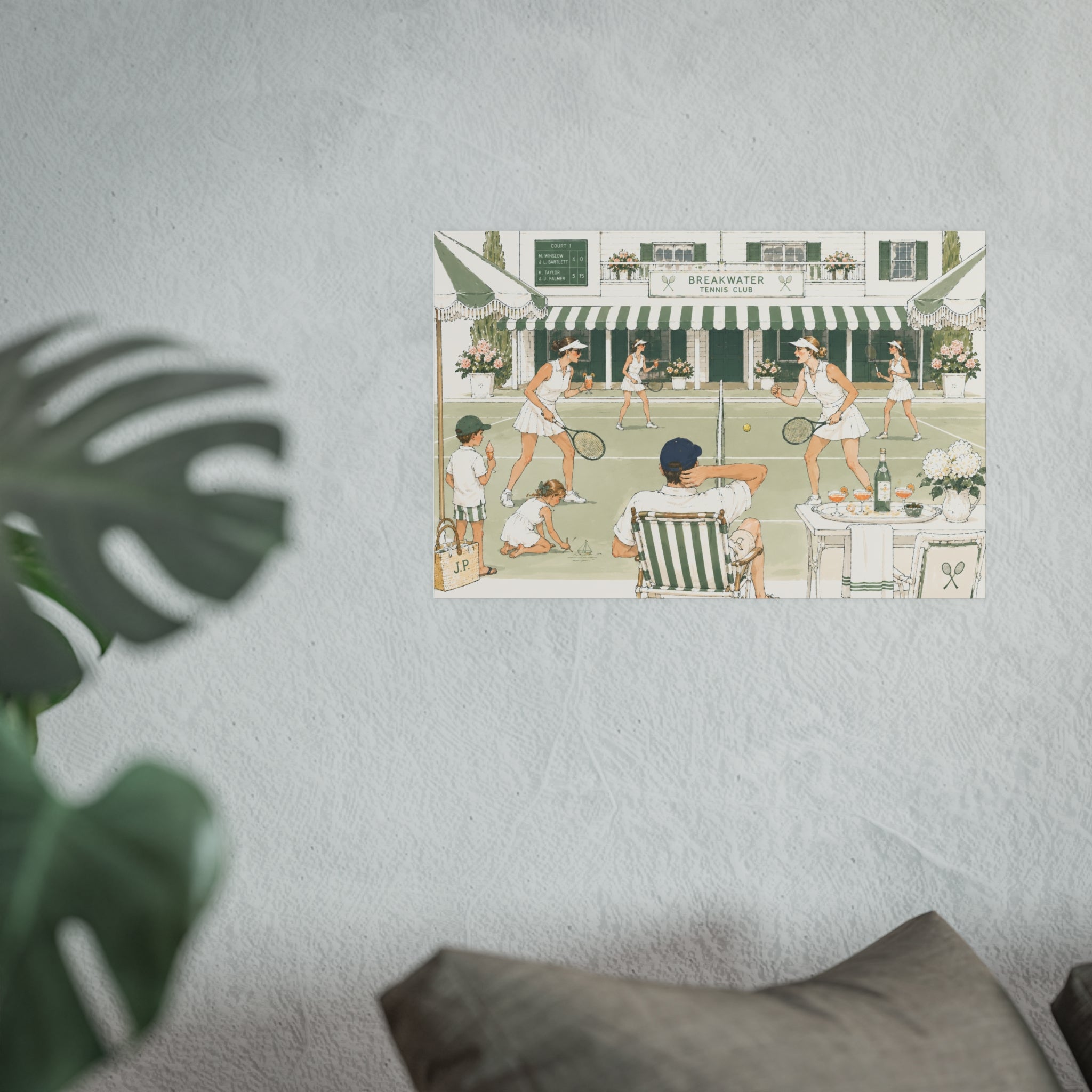 Breakwater Tennis Club Art Print — Satin & Archival Matte Poster