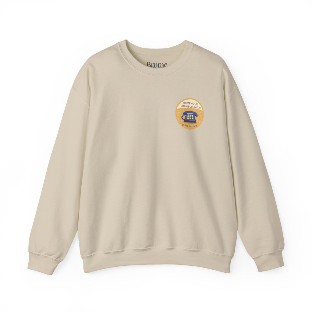 Homework Hotline Mom Merit Badge Sweatshirt