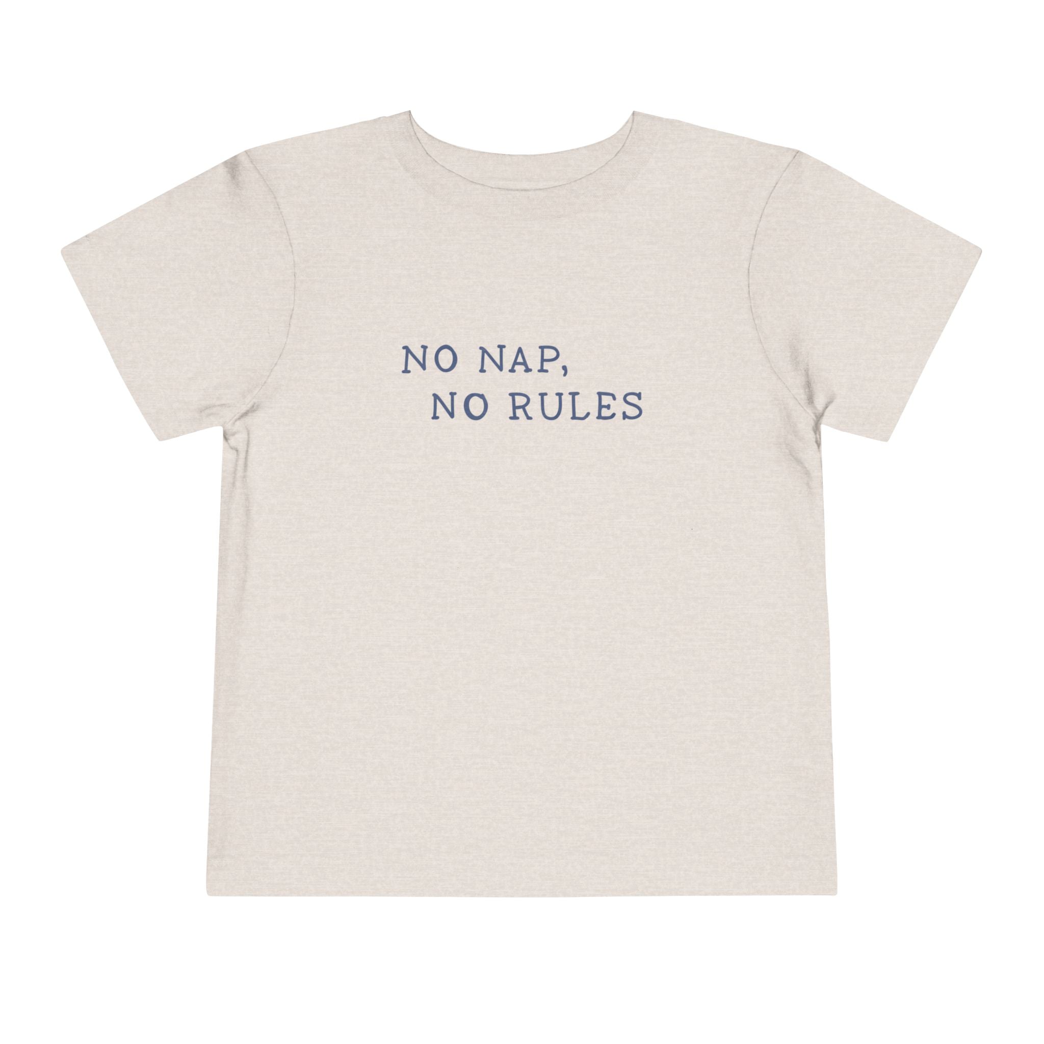Toddler Tee — "No Nap, No Rules" Feral Kids Beach Club Graphic Shirt