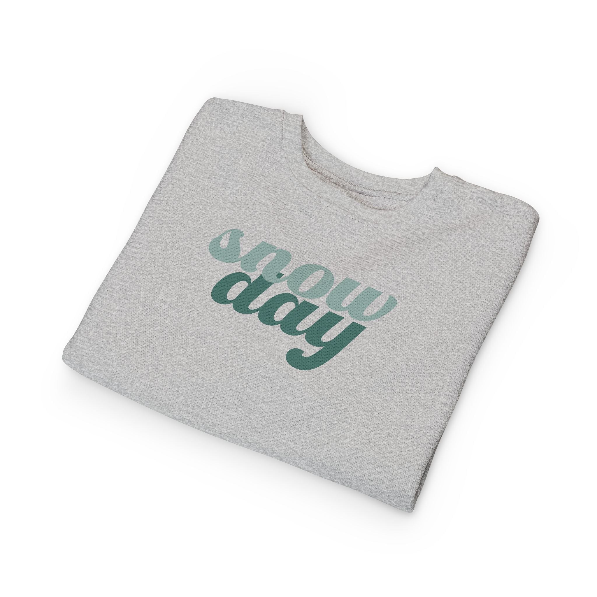 Toddler Sweatshirt — Retro Script “Snow Day” Cozy Winter Top