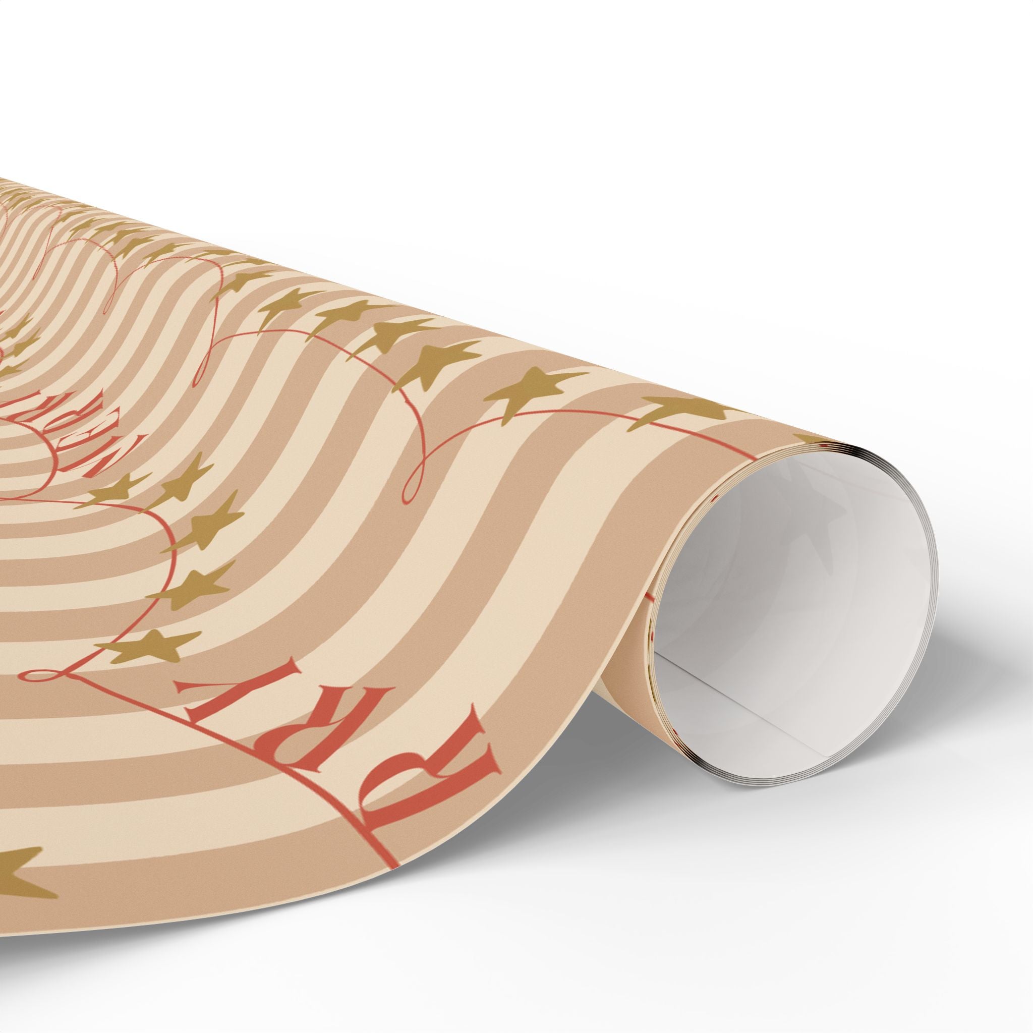 Vintage Star Garland Holiday Wrapping Paper