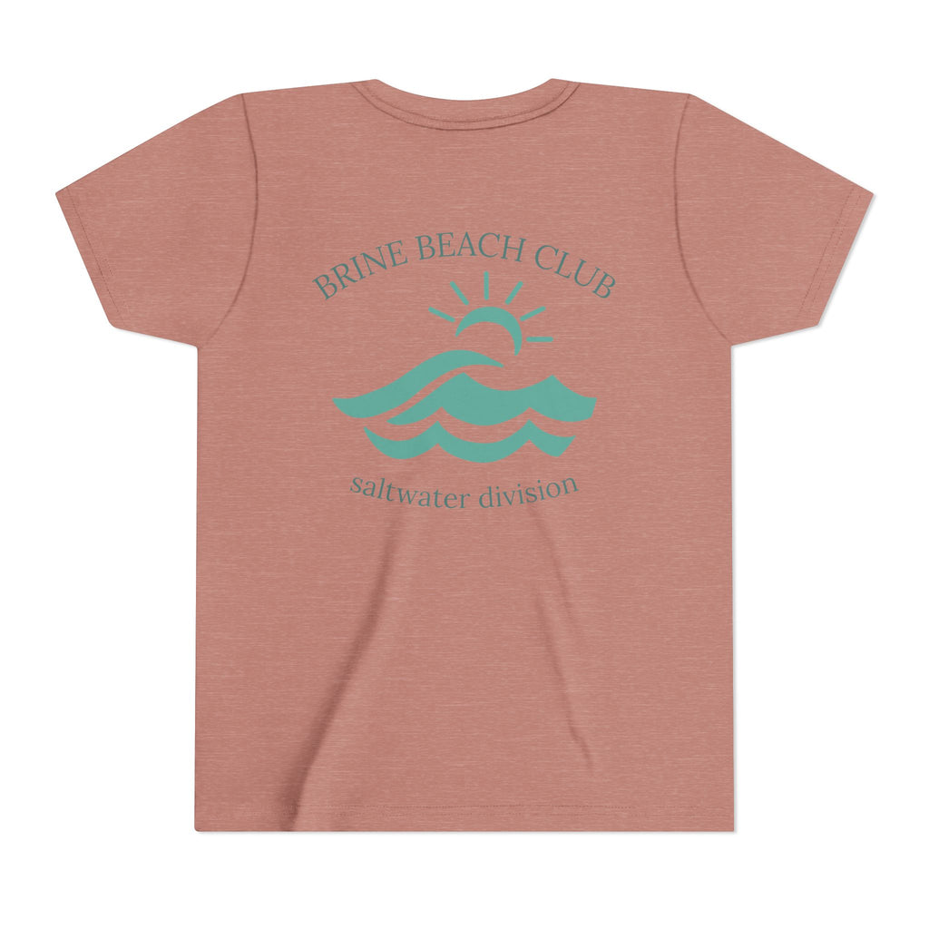 Brine Beach Club Youth Tee - Saltwater Division Waves Design