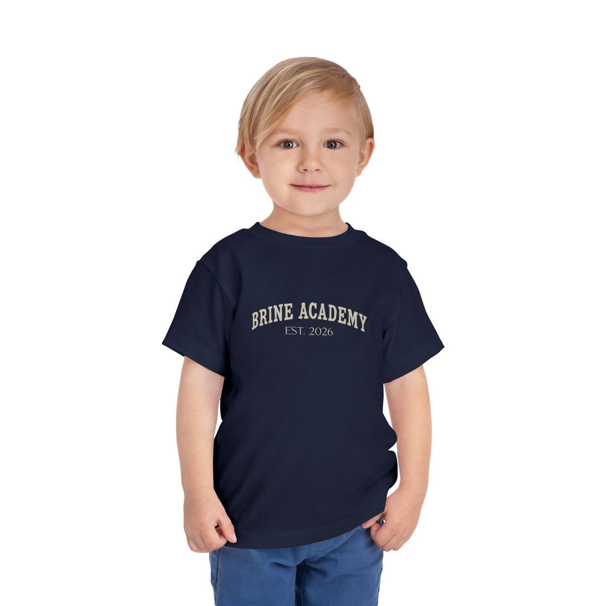 Toddler Tee — 'Brine Academy Est. 2026' Vintage School Kids Shirt