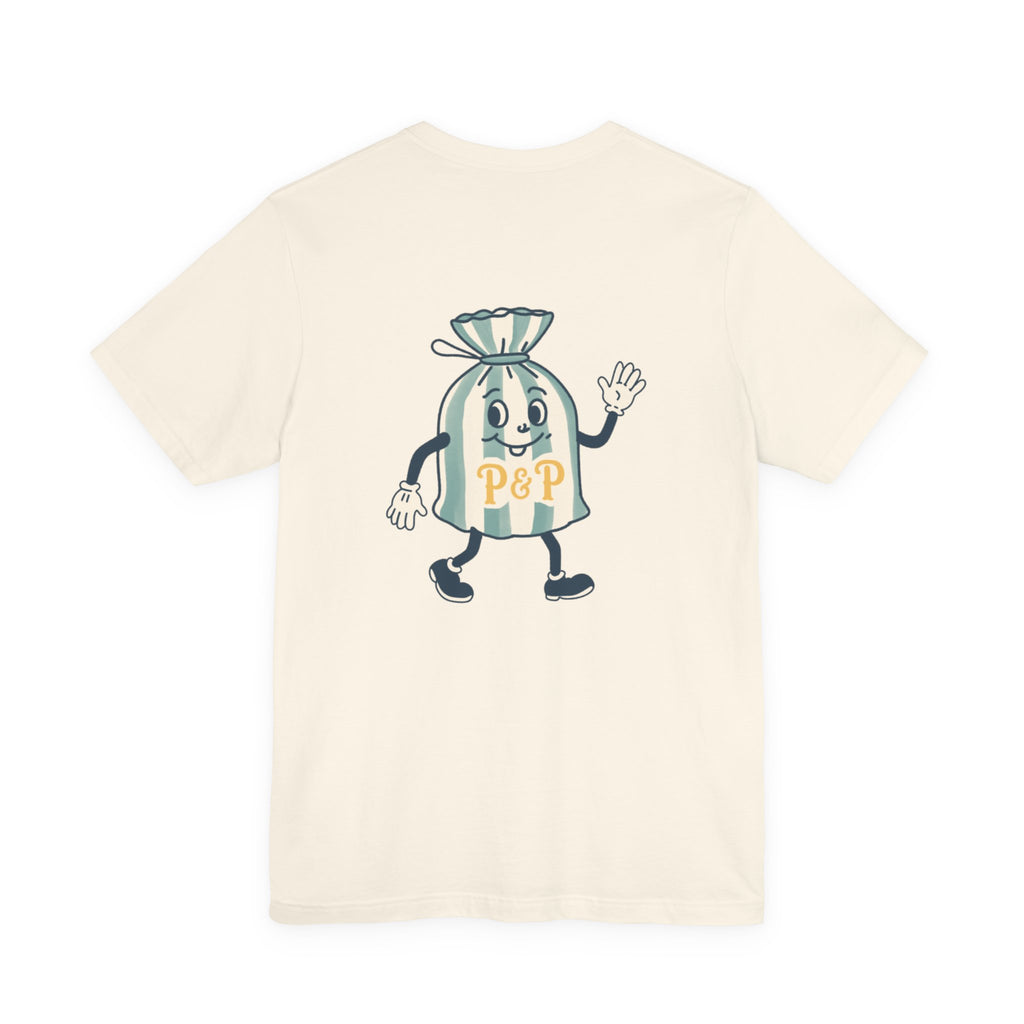 Port & Penny Retro Candy Bag Graphic Tee — Cute Vintage Snack Shirt