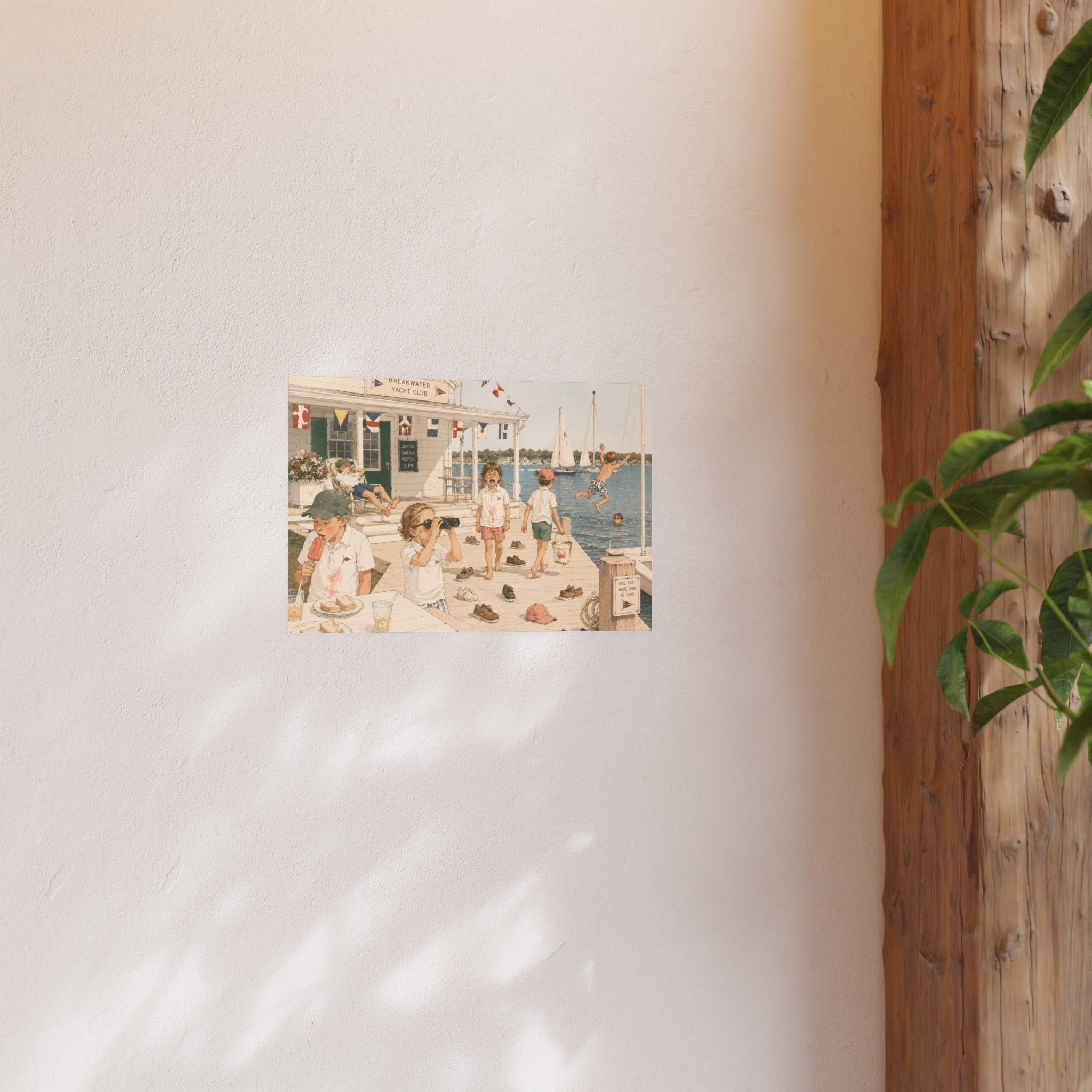 Junior Yacht Club Art Print — Cheeky Nautical Poster