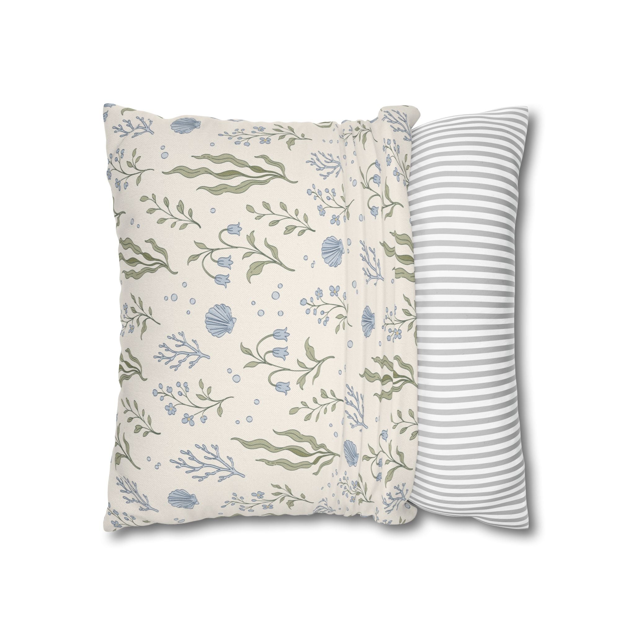 Sea Garden throw pillow cover Pillowcase | Square Decorative Pillowcase