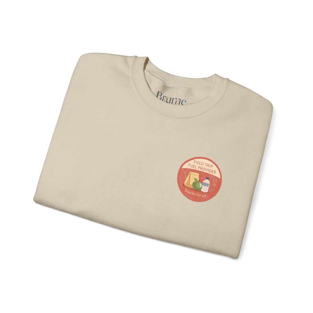 Field Trip Fuel Provider Mom Sweatshirt — Merit Badge Crewneck