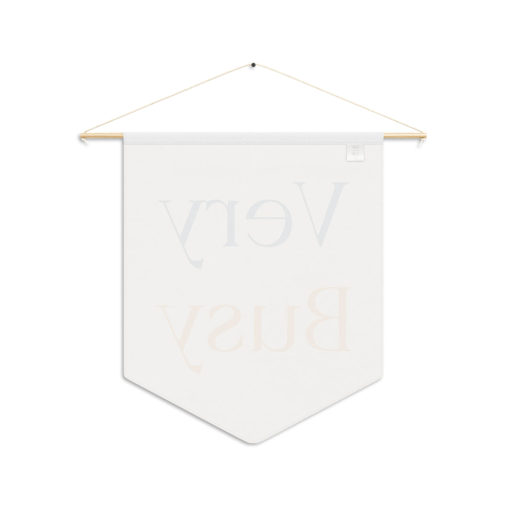 Very Busy Pennant Wall Banner — Minimalist Decor for Nursery