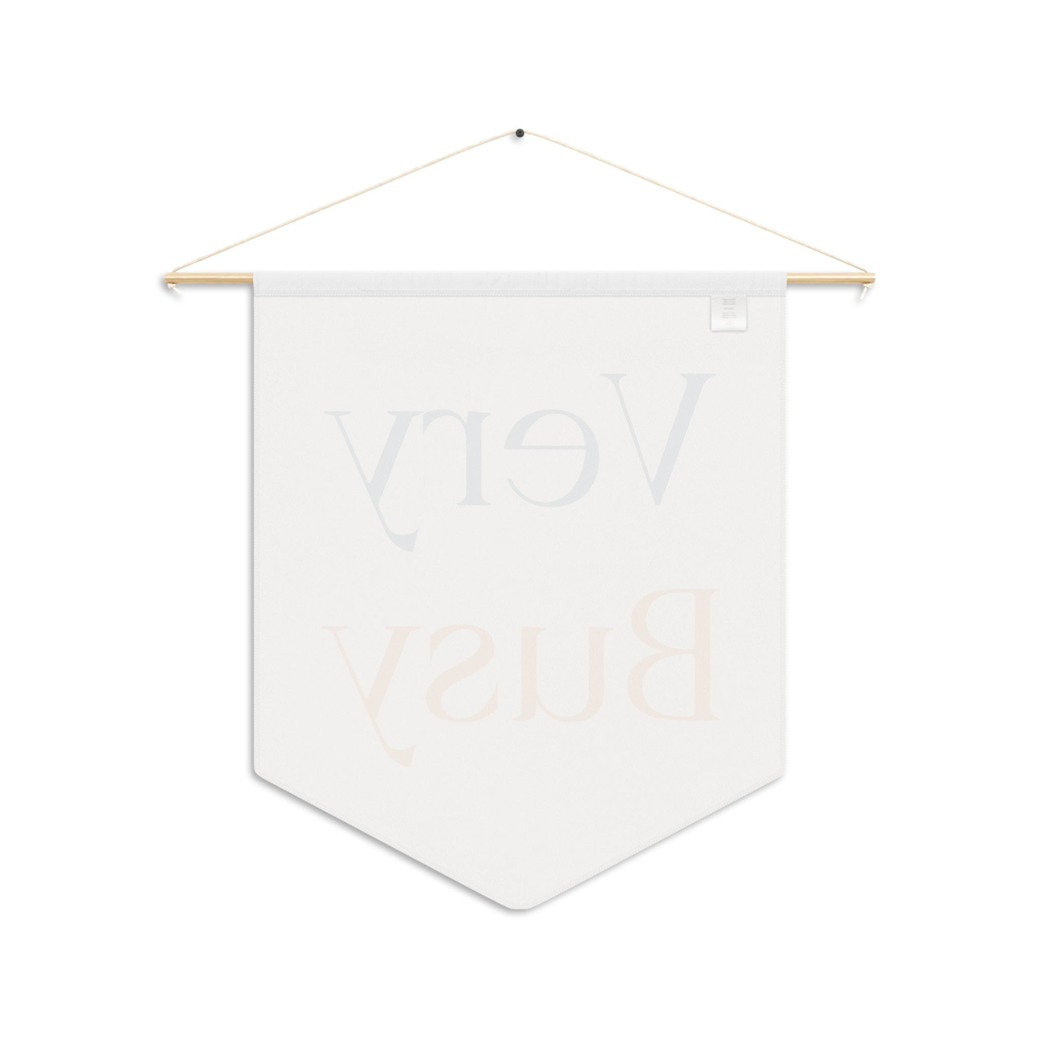 Very Busy Pennant Wall Banner — Minimalist Decor for Nursery