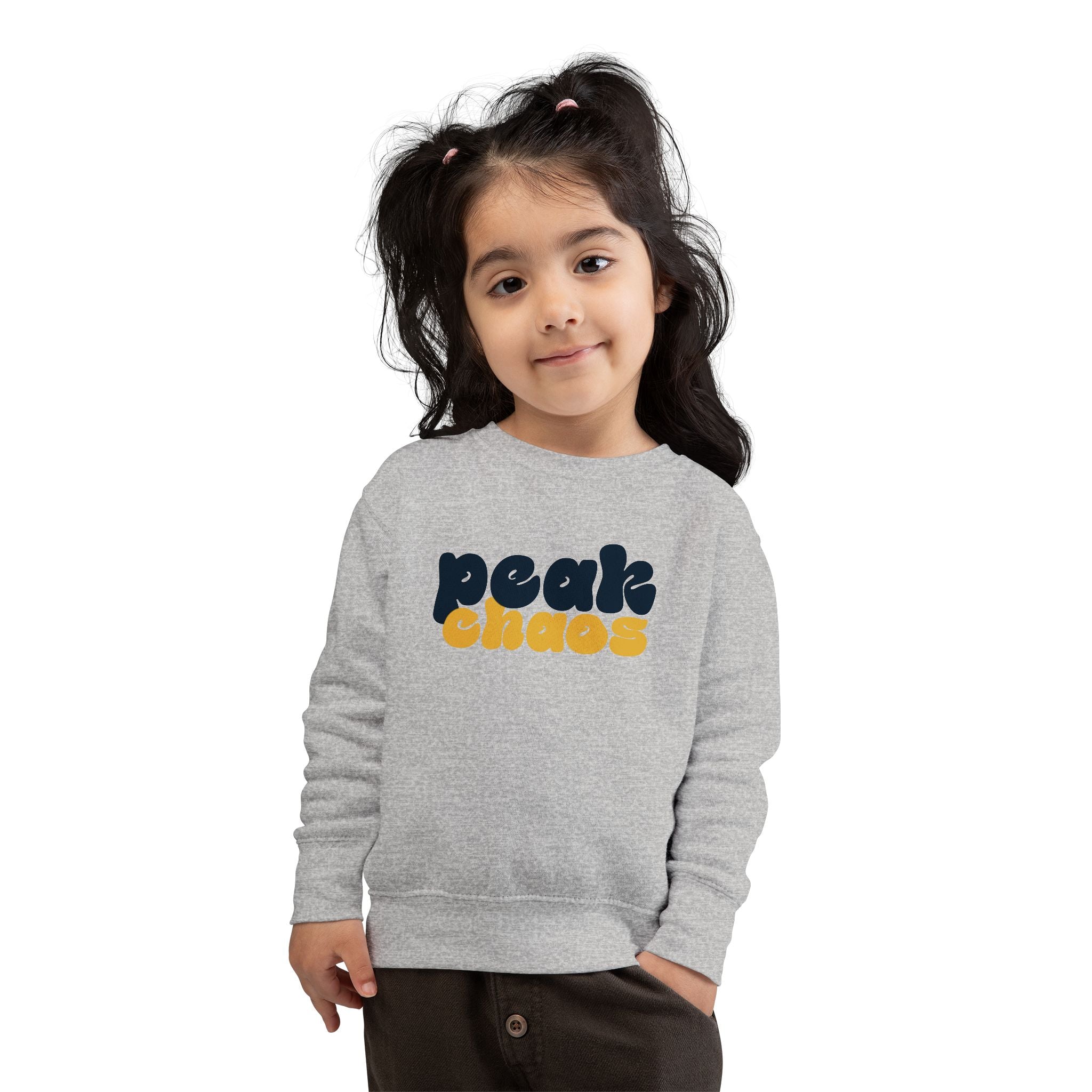 Copy of Peak Chaos Toddler Sweatshirt — Playful Graphic Crewneck for Little Kids