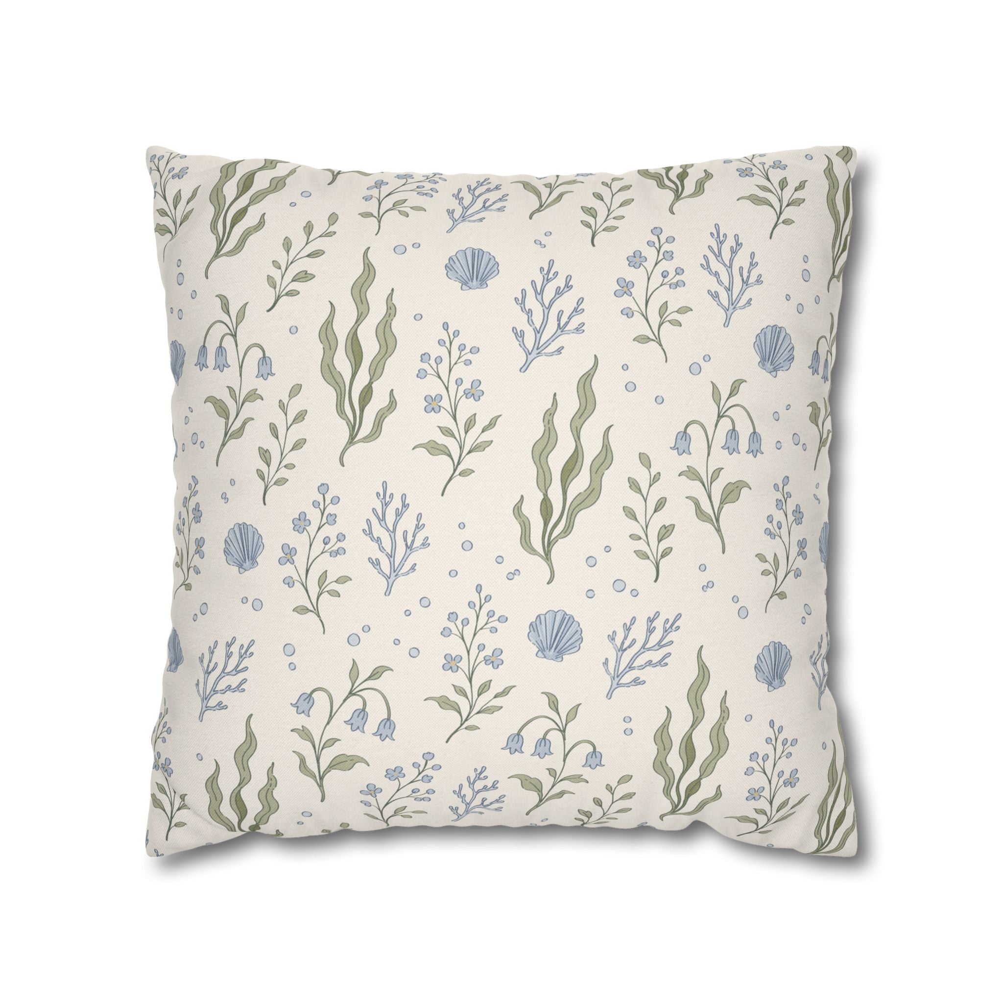 Sea Garden throw pillow cover Pillowcase | Square Decorative Pillowcase