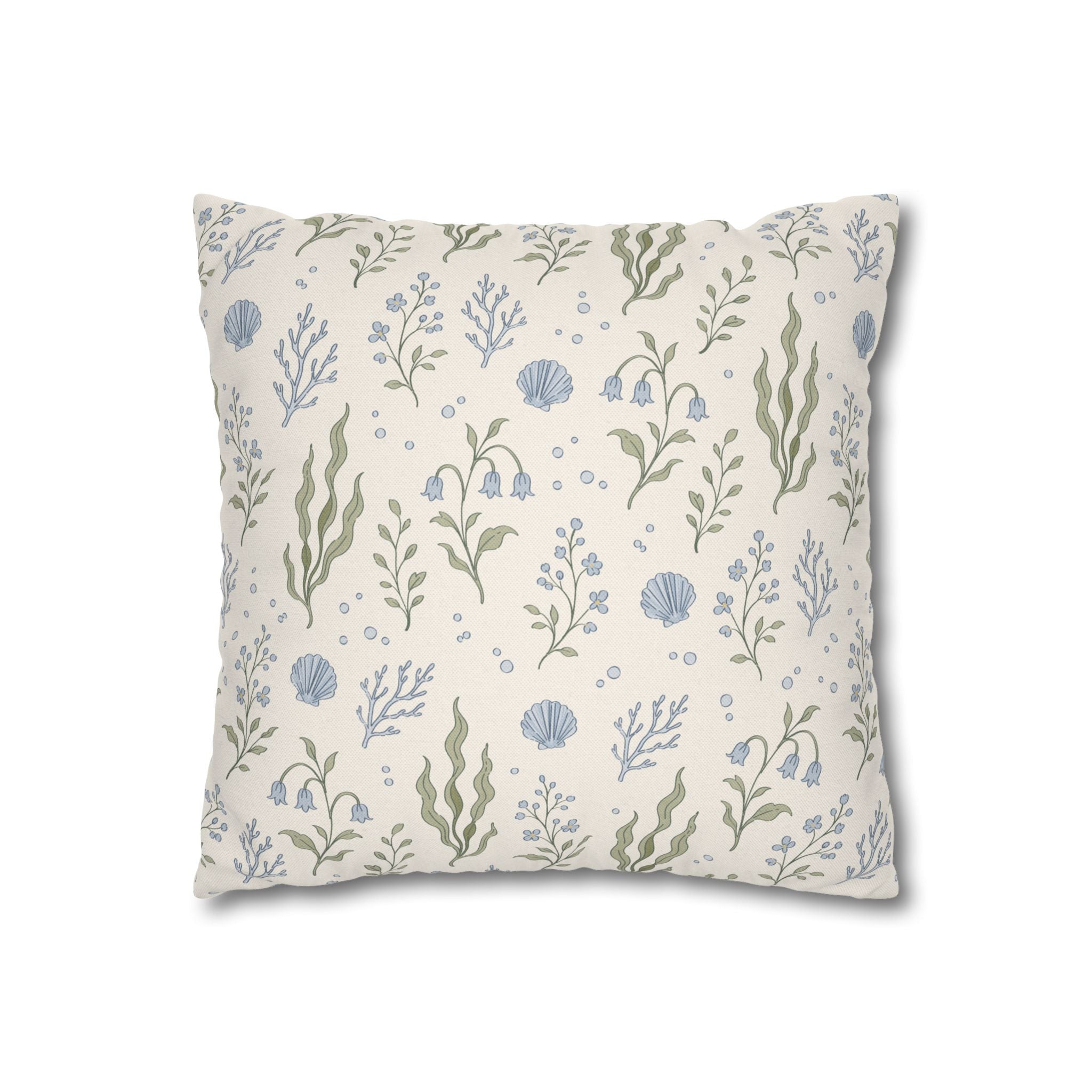 Sea Garden throw pillow cover Pillowcase | Square Decorative Pillowcase