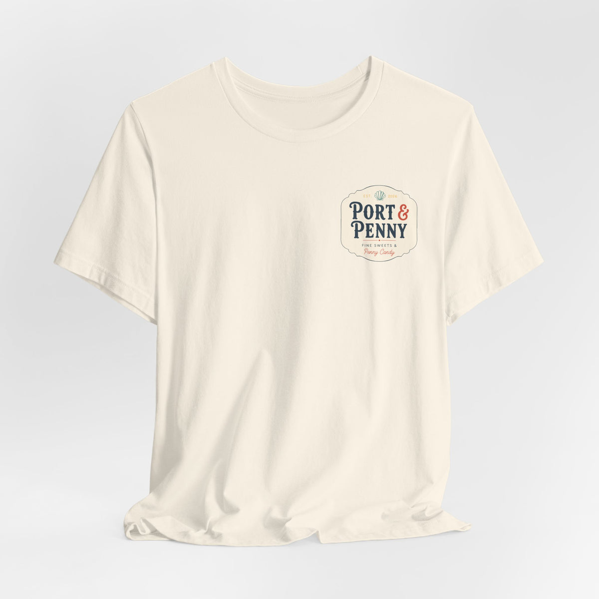 Port & Penny Retro Candy Bag Graphic Tee — Cute Vintage Snack Shirt