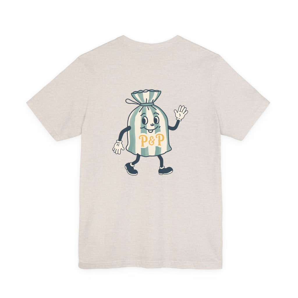 Port & Penny Retro Candy Bag Graphic Tee — Cute Vintage Snack Shirt