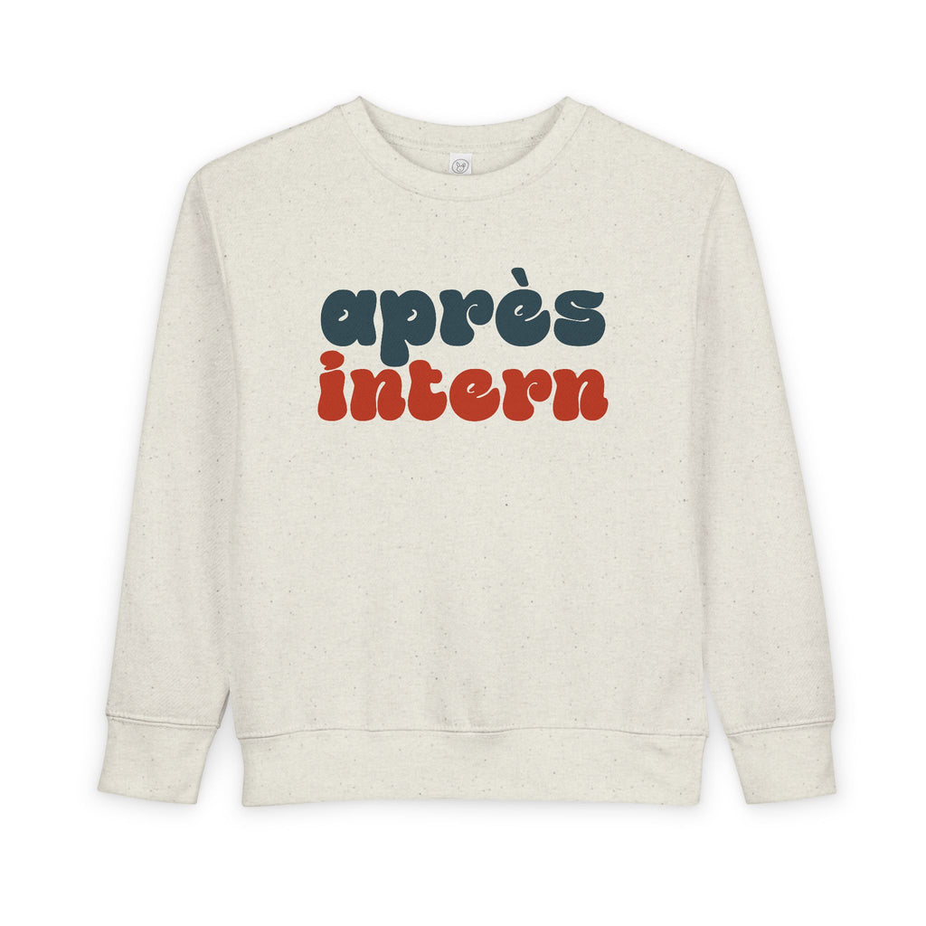 Après Intern Toddler Sweatshirt — Cute Après-Ski Crewneck for Kids