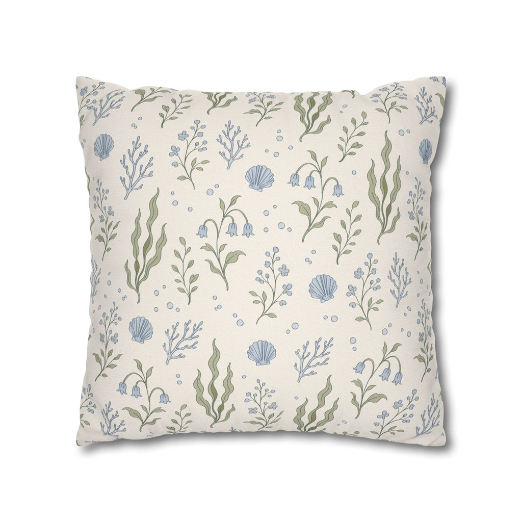 Sea Garden throw pillow cover Pillowcase | Square Decorative Pillowcase