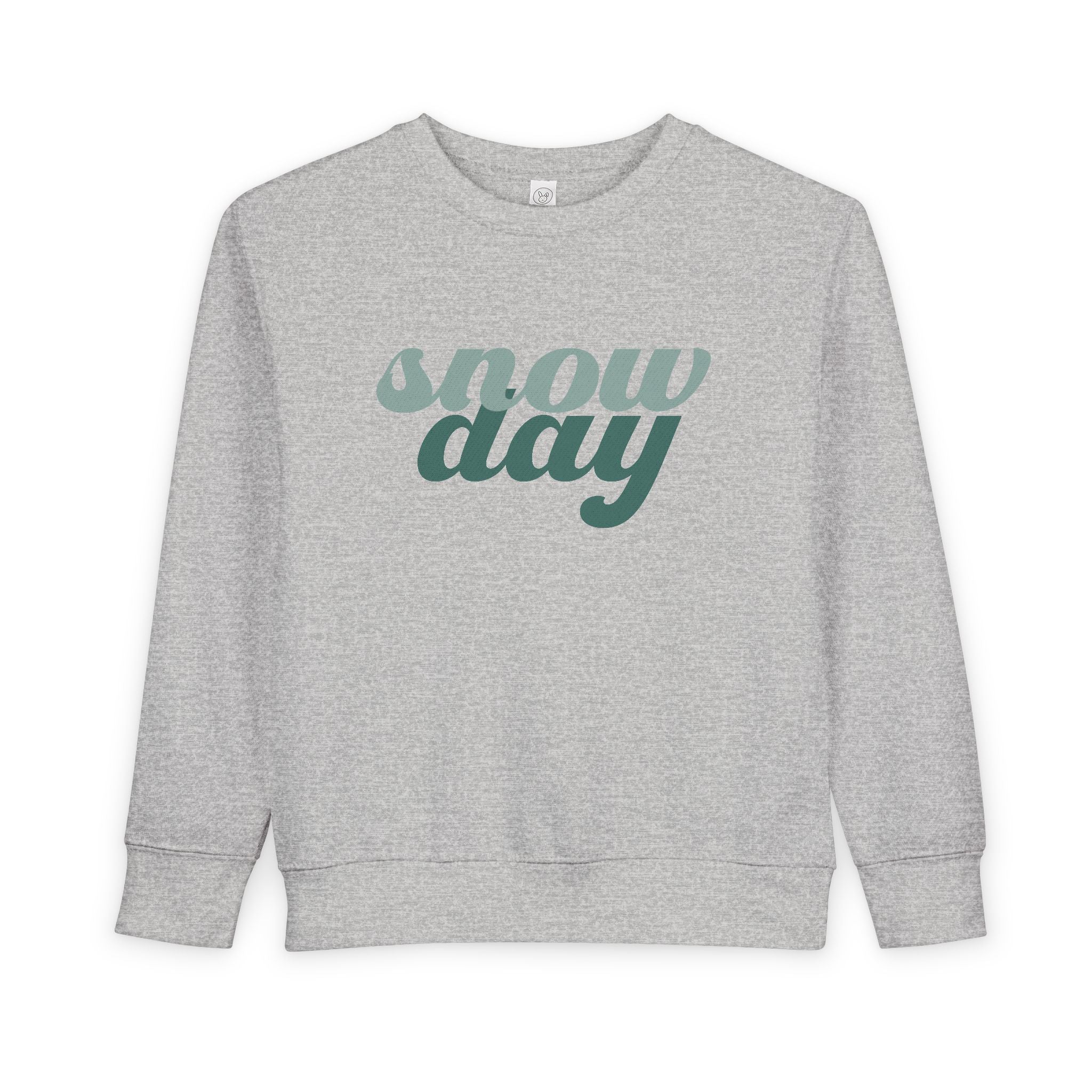 Toddler Sweatshirt — Retro Script “Snow Day” Cozy Winter Top