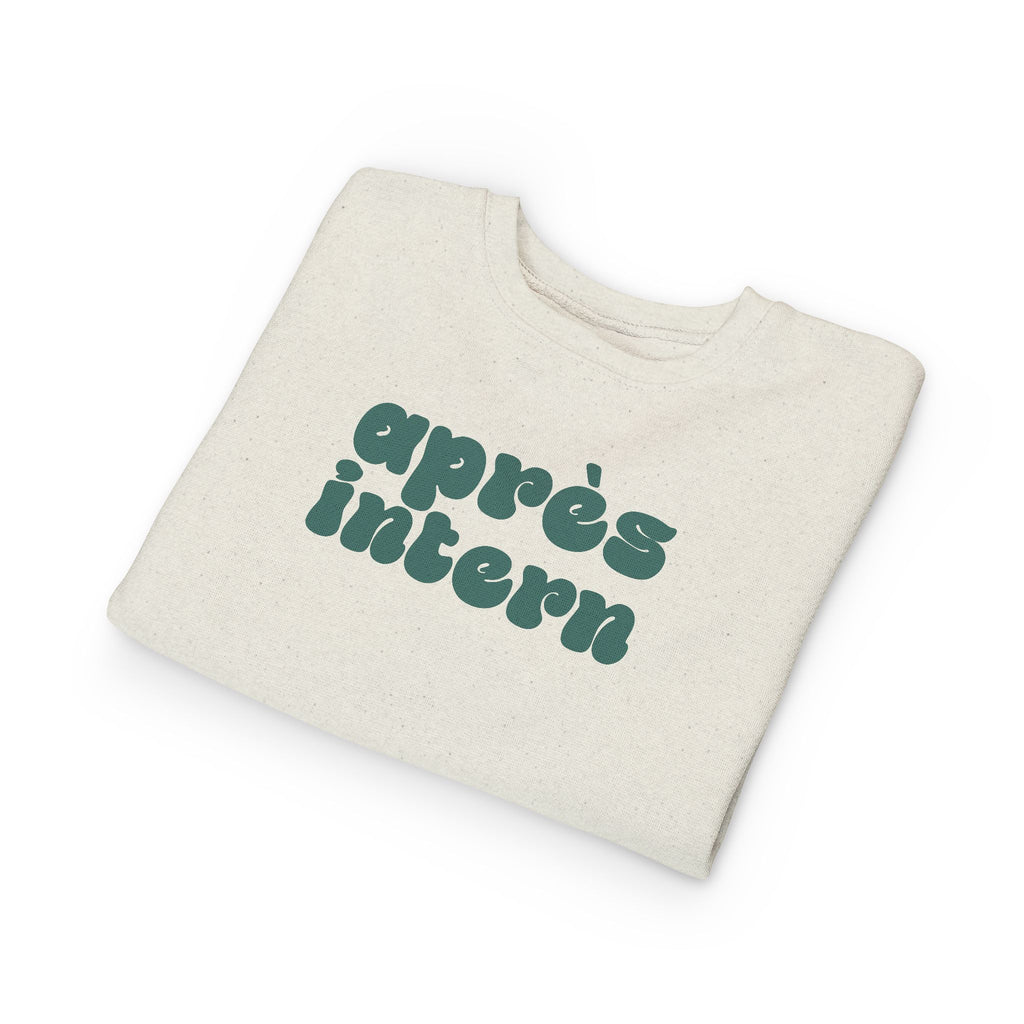 Après Intern Toddler Sweatshirt — Cute Après-Ski Crewneck for Kids
