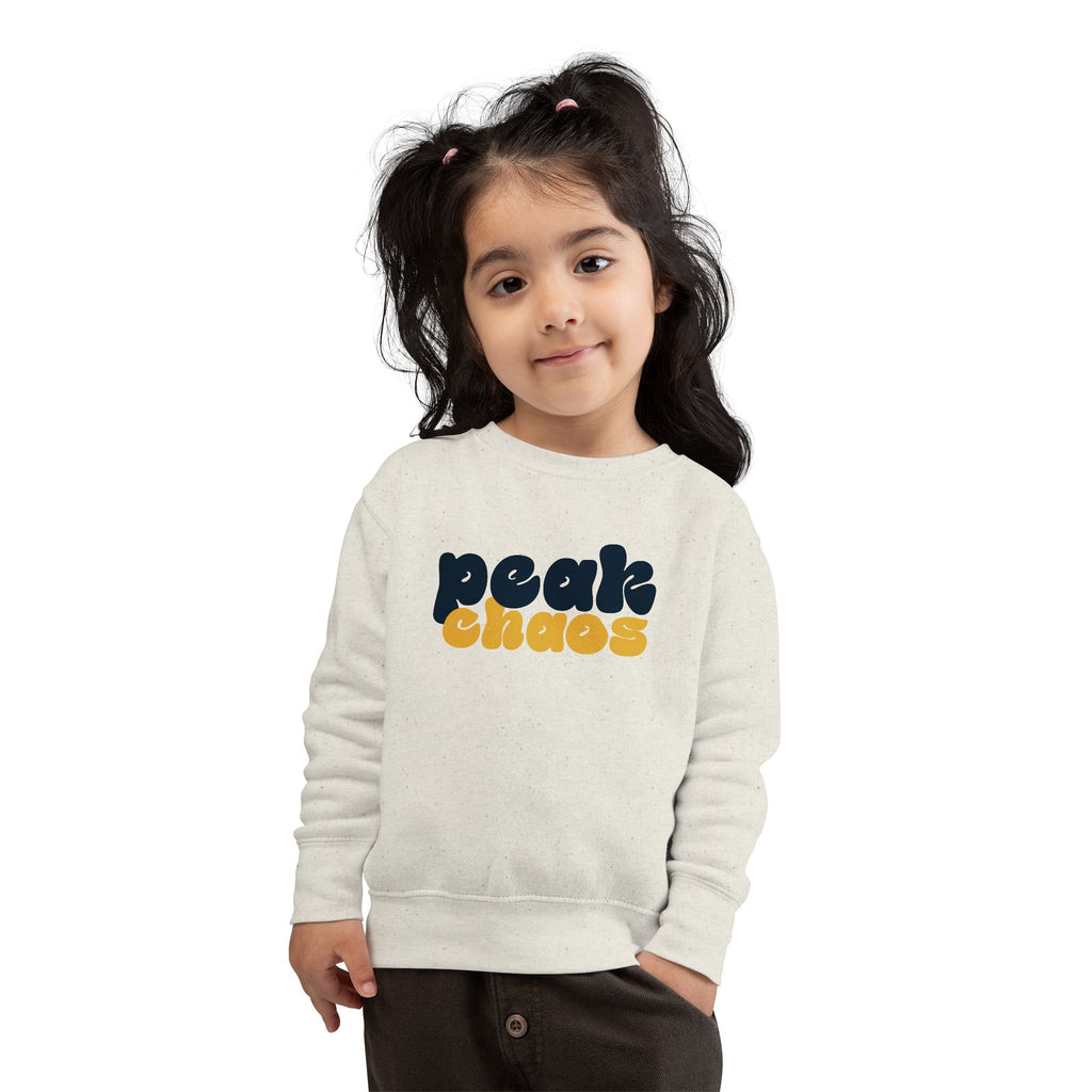 Copy of Peak Chaos Toddler Sweatshirt — Playful Graphic Crewneck for Little Kids