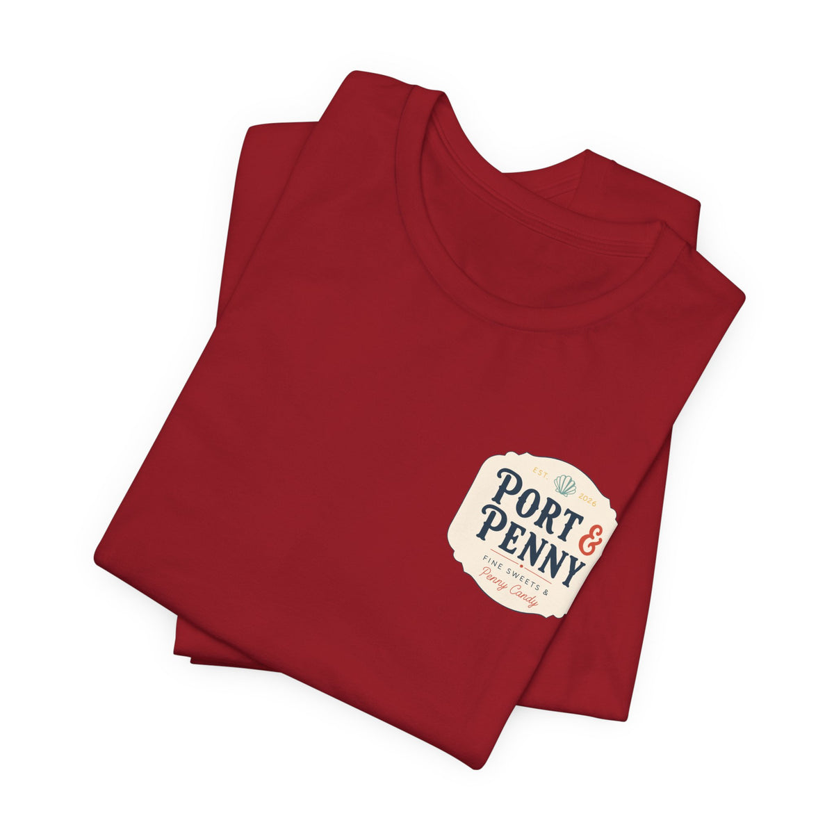 Port & Penny Retro Candy Bag Graphic Tee — Cute Vintage Snack Shirt
