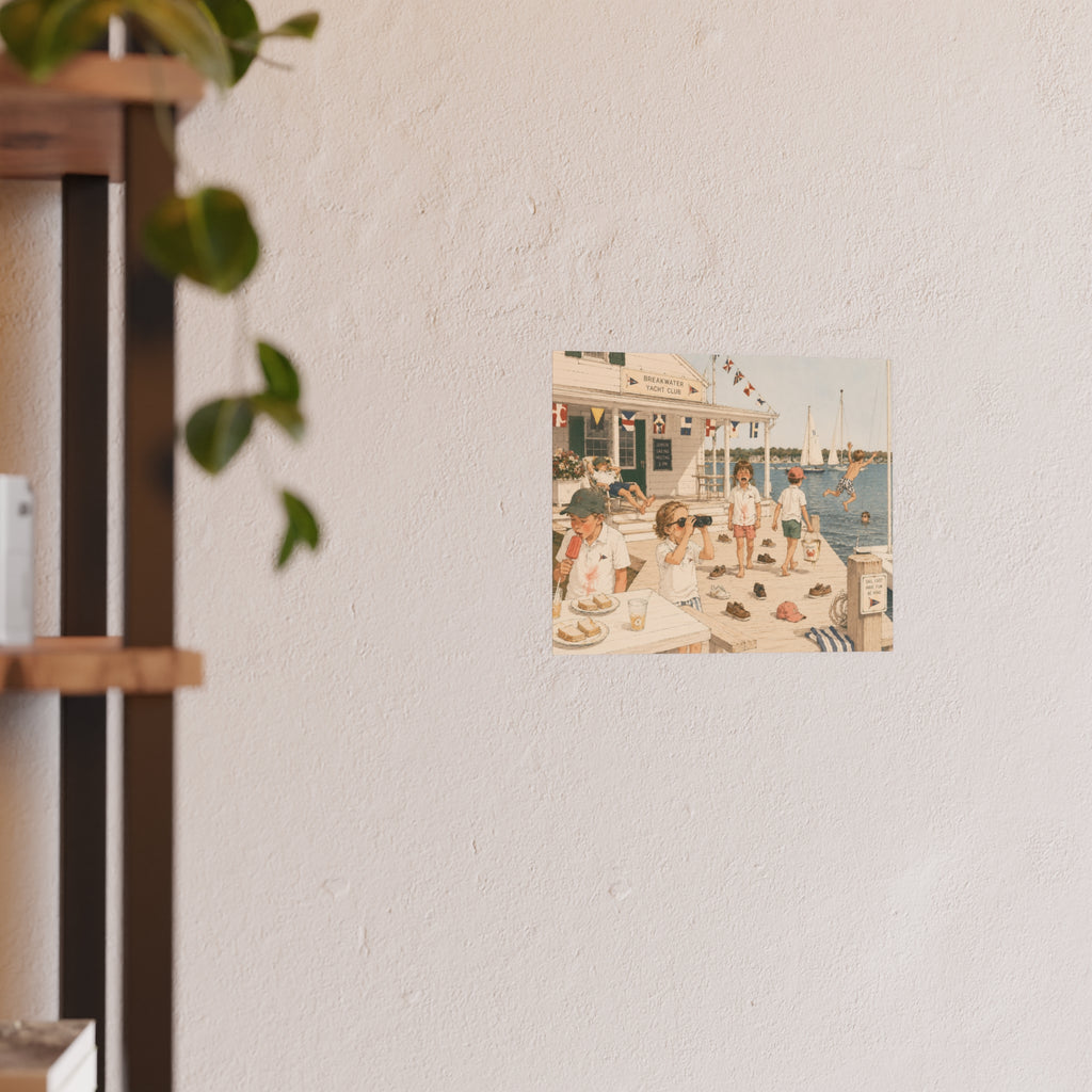 Junior Yacht Club Art Print — Cheeky Nautical Poster