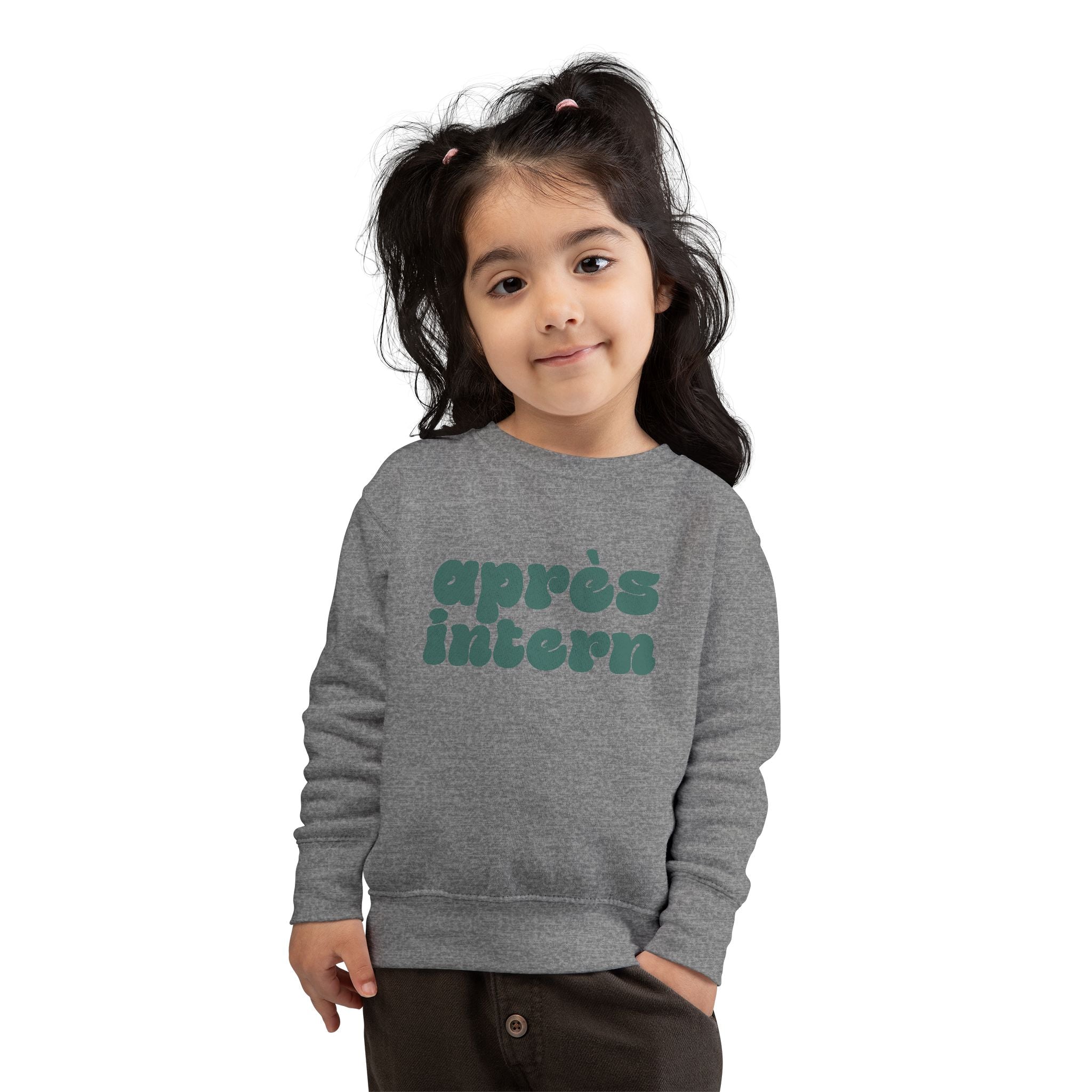 Après Intern Toddler Sweatshirt — Cute Après-Ski Crewneck for Kids