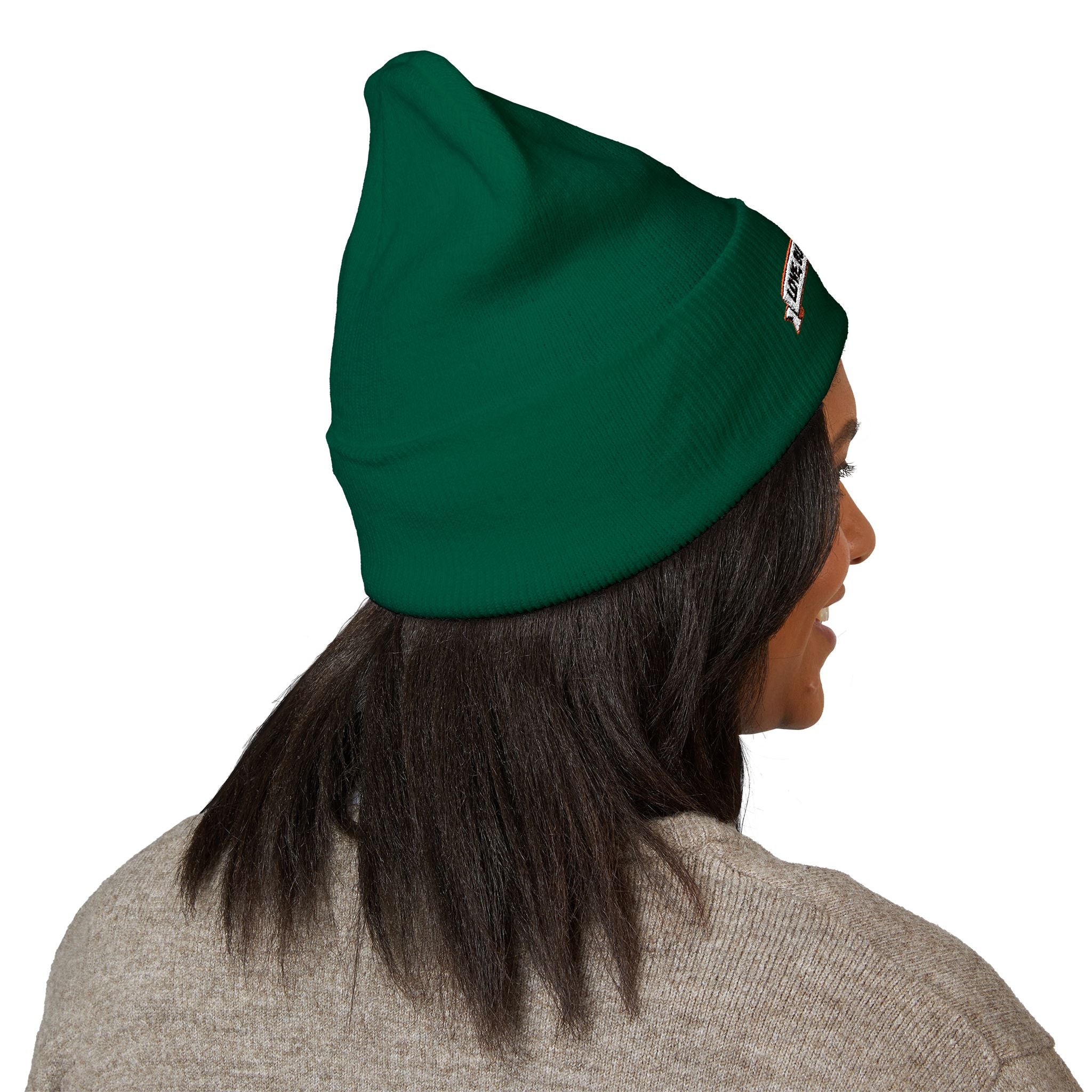 Embroidered 'Love, But Make It Chaos' Cuffed Beanie