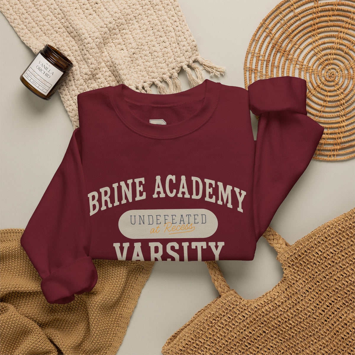 Varsity Crewneck Sweatshirt — Brine Academy Undefeated Athletic Pullover